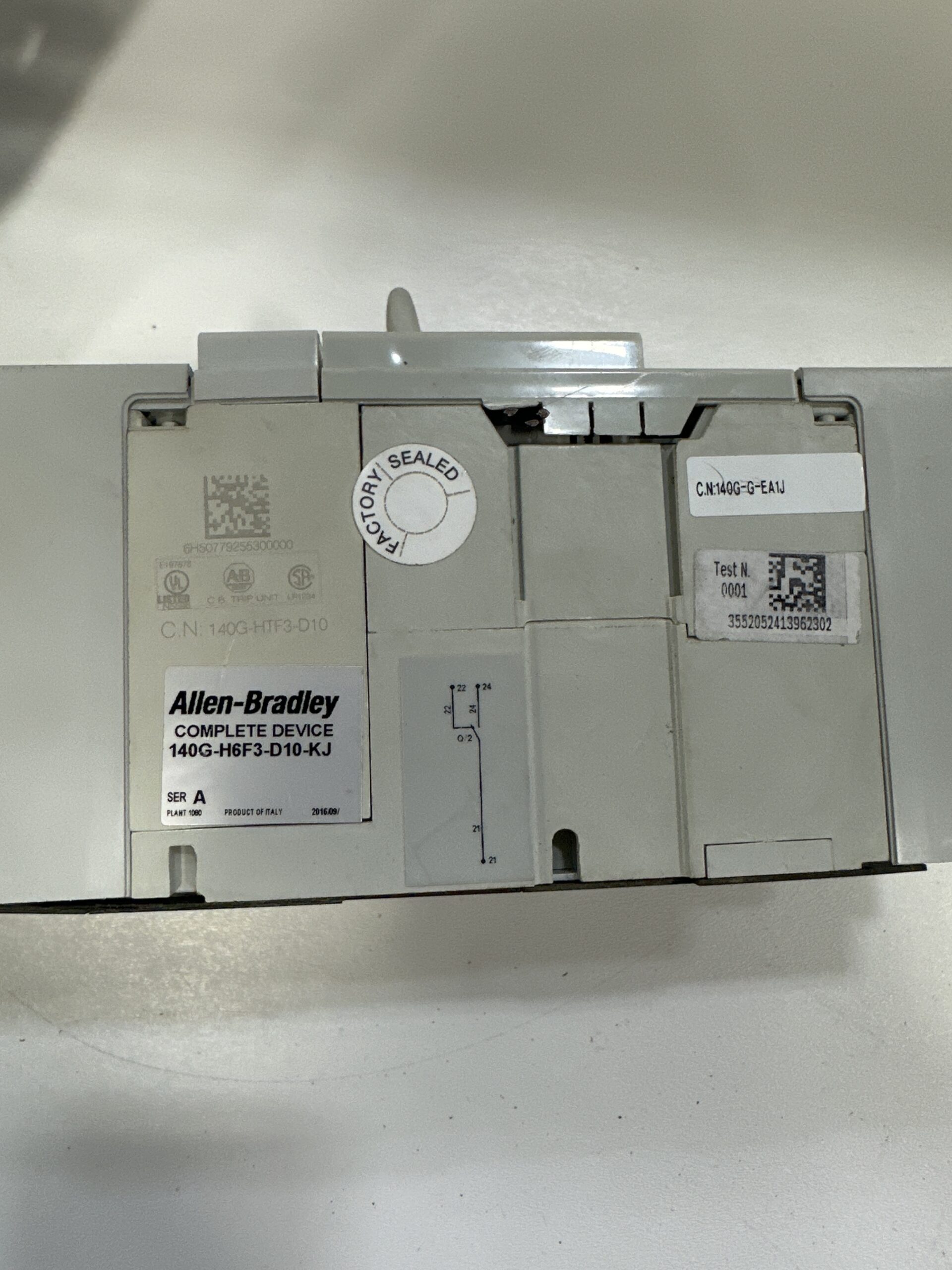 ALLEN BRADLEY 140G-H6F3-D10-KJ/140G-H-FMX03 / A Circuit Breaker USED 3