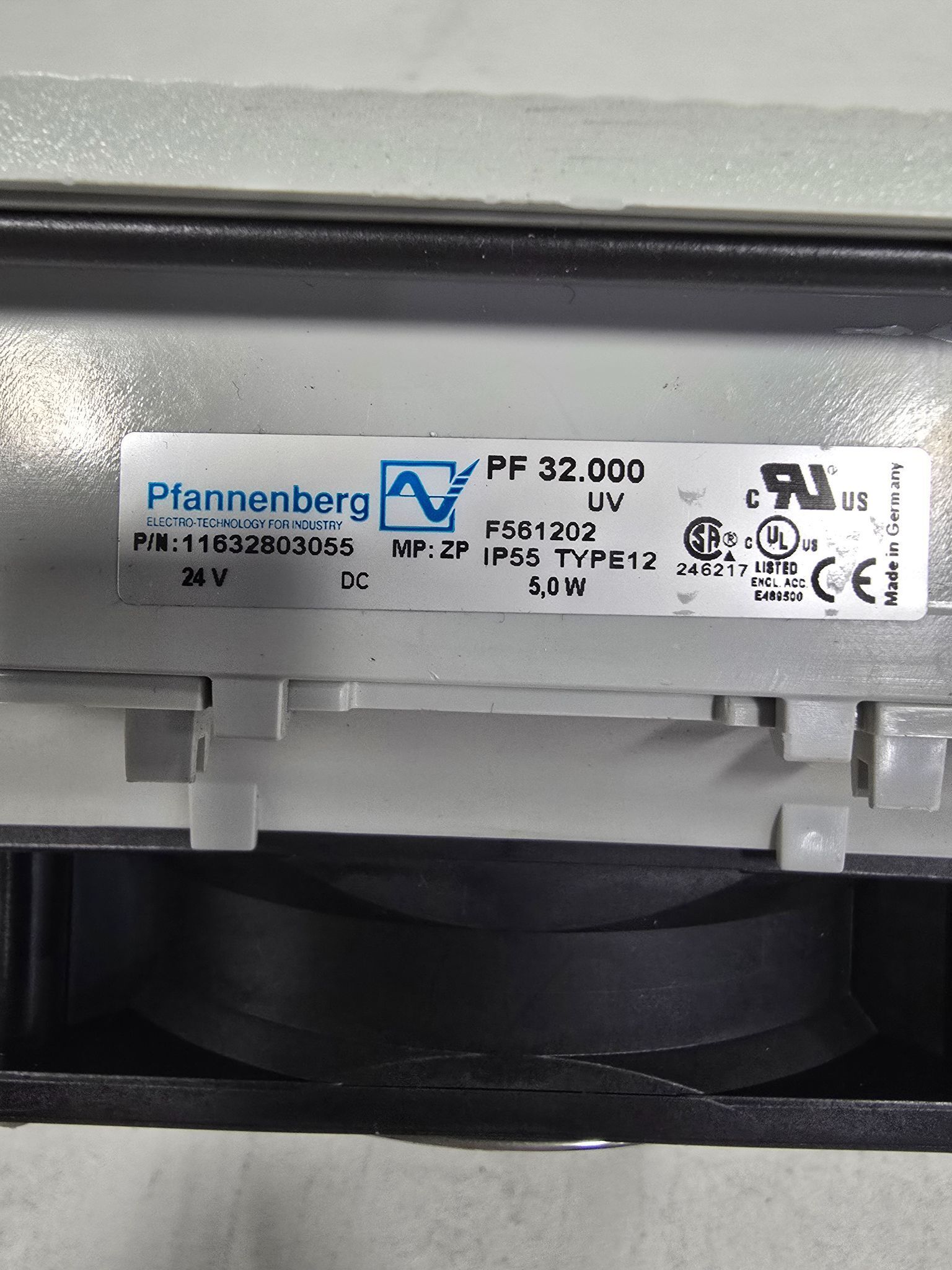 PFANNENBERG 11730003055 MP:ZP CABINET VENT WITH FAN USED 2