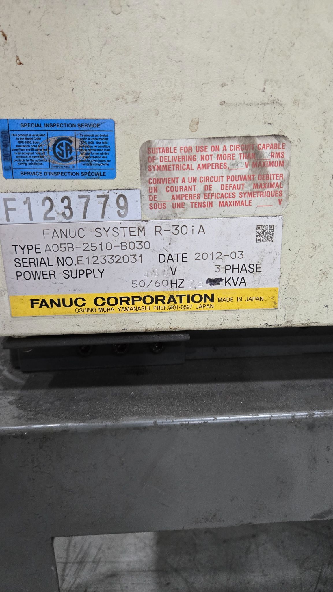 FANUC - R2000IB/210 W/ R-30IA Controls USED 12