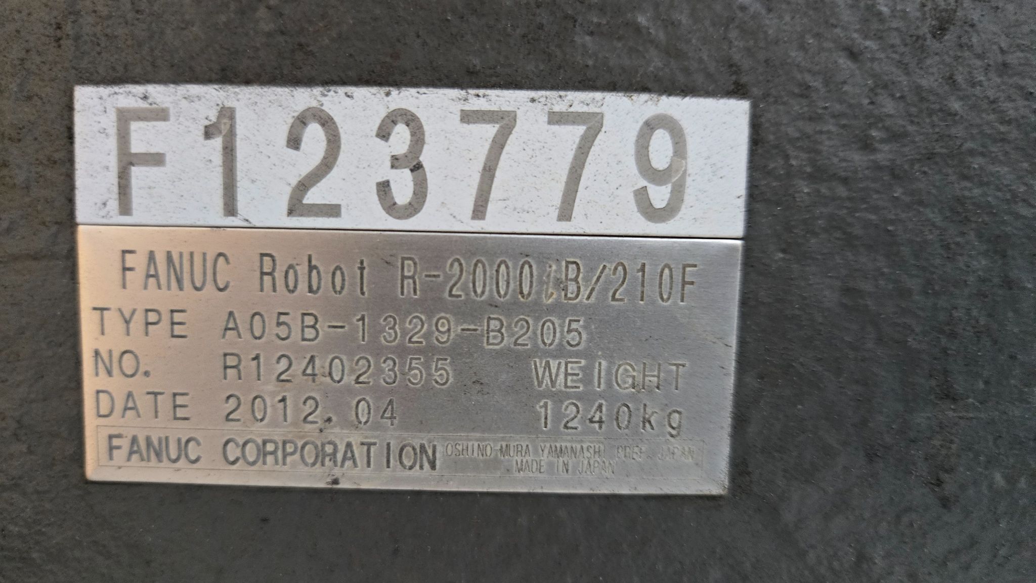 FANUC - R2000IB/210 W/ R-30IA Controls USED 6