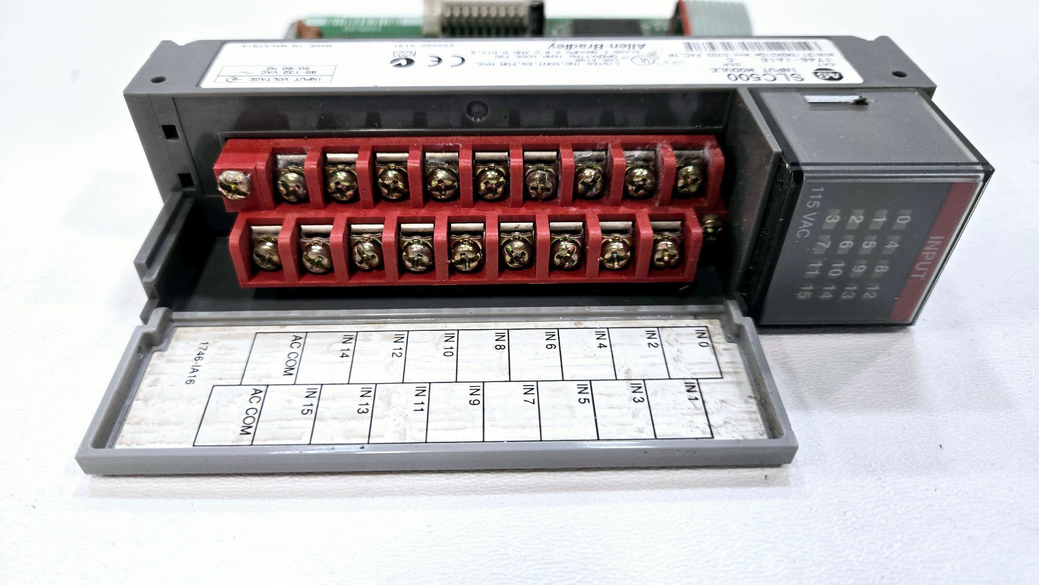 ALLEN BRADLEY 1746-IA16 INPUT MODULE SER C USED 2