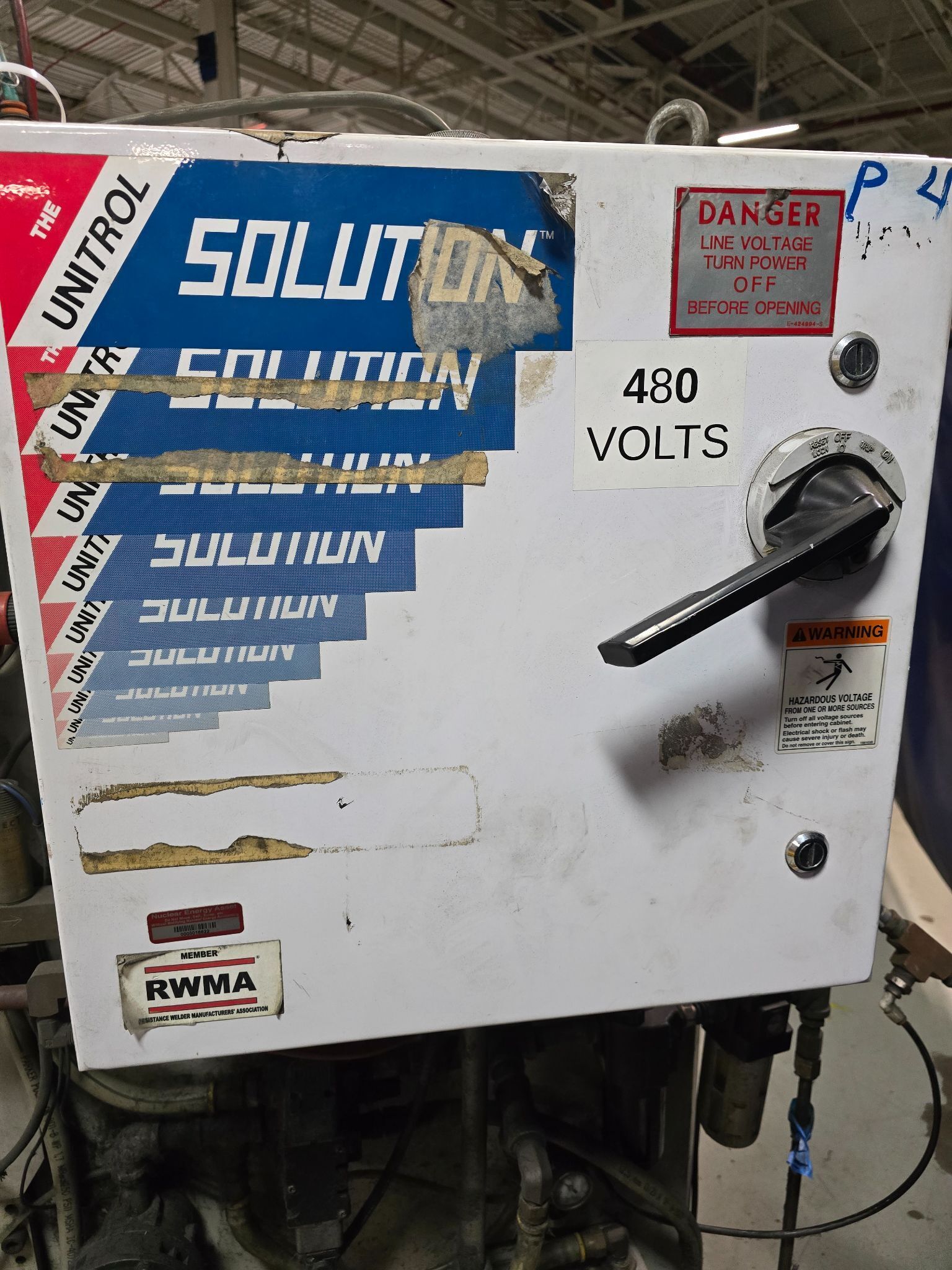 TAYLOR WINFIELD H060038-A SPOT WELDER 100 KVA 460 VOLT USED 7
