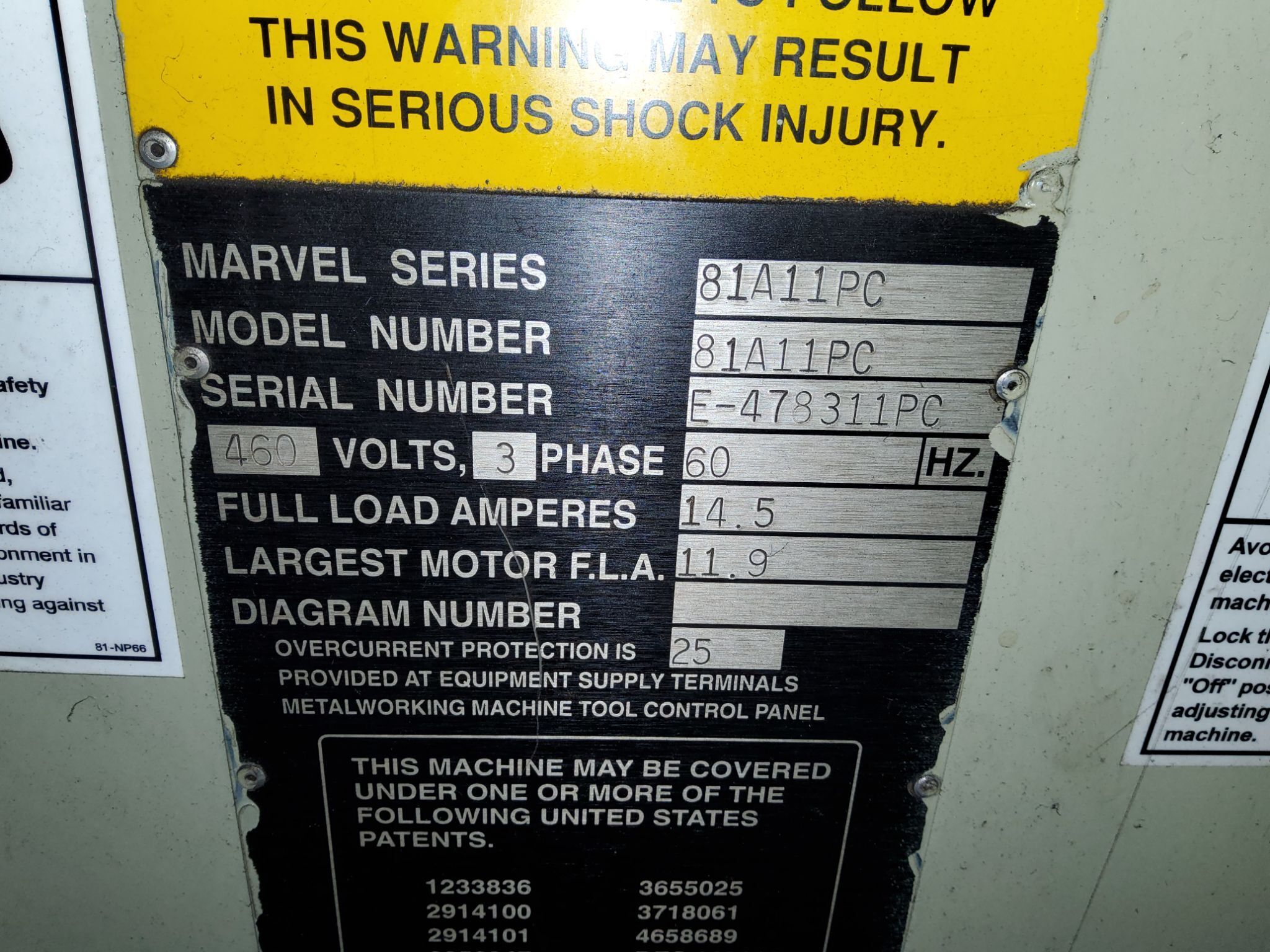 MARVEL 81A11PC BANDSAW 5