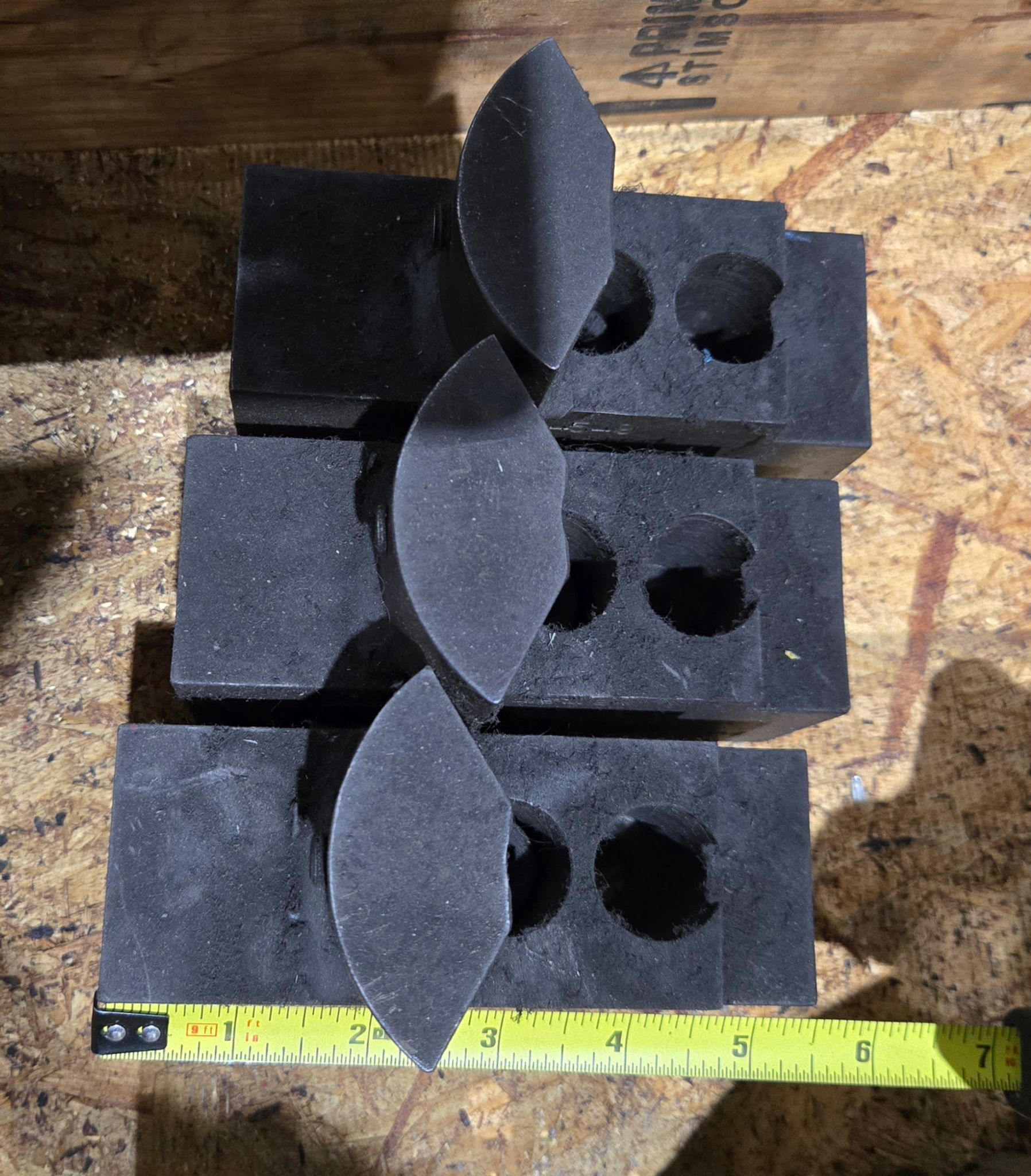 BUNDLE of Hardened Steel Jaws & Soft Jaws SET USED 11