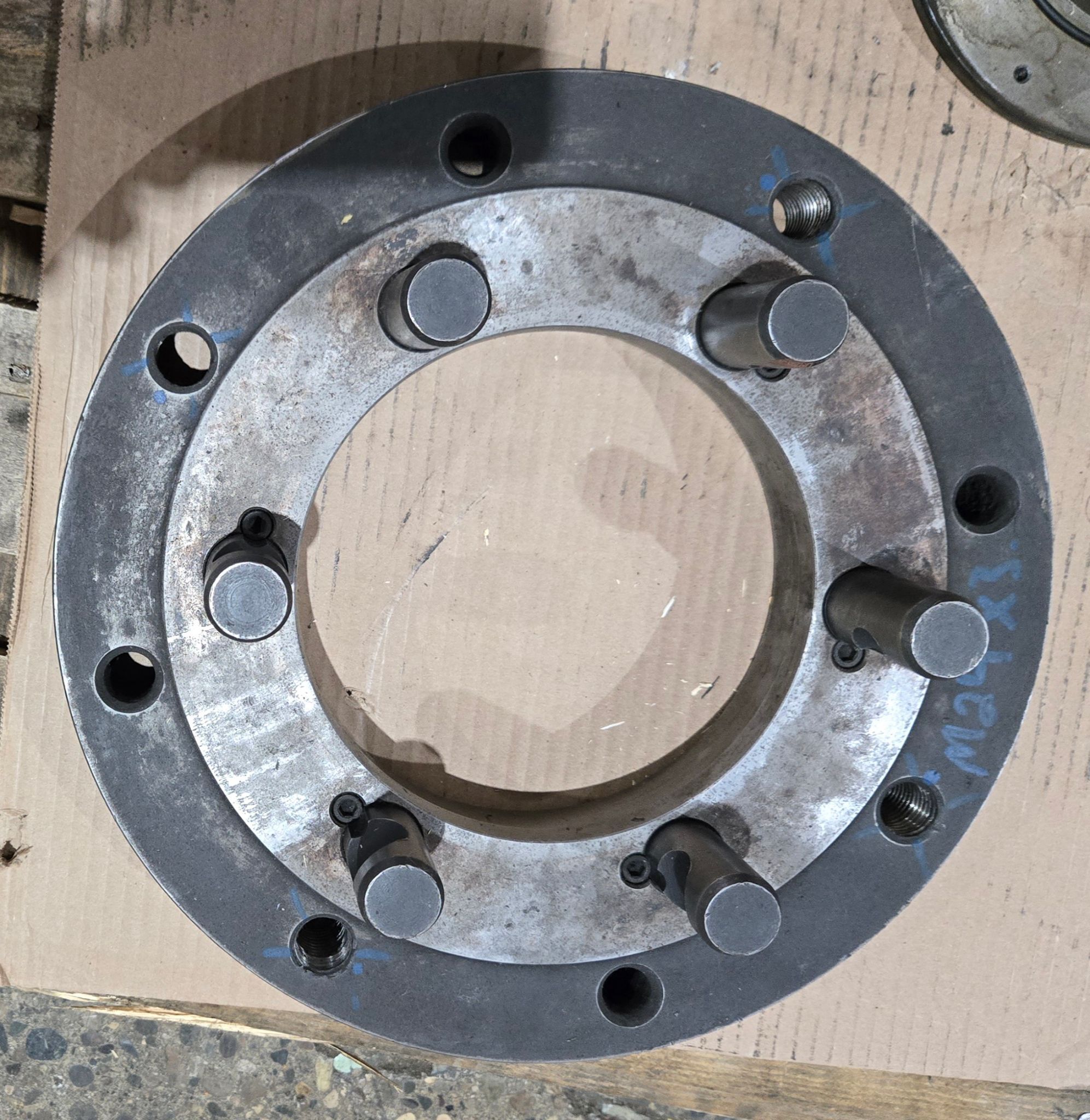 Generic 15" 6-Pin Backplate Chuck Adapter Plate USED 0