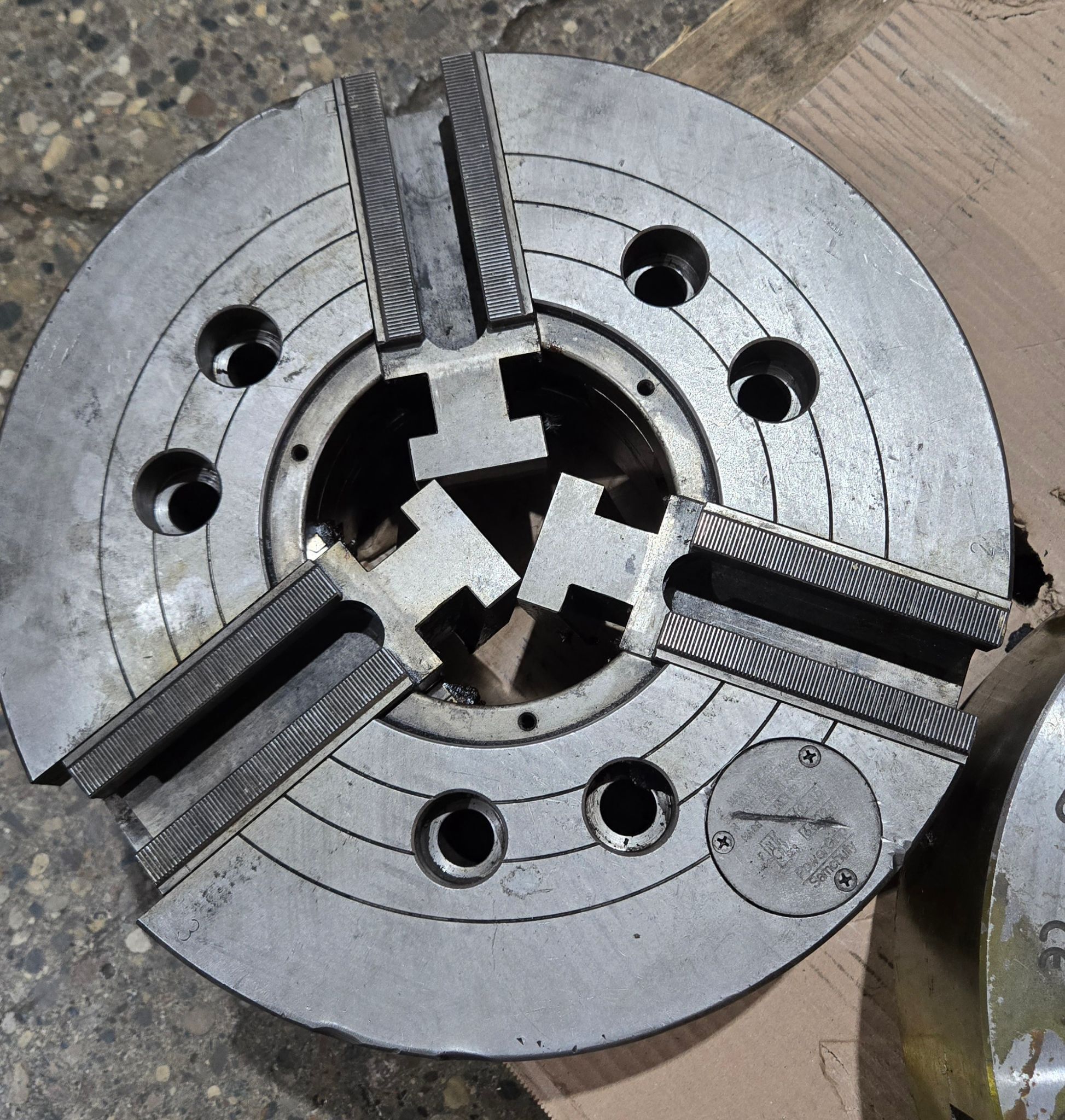 SAMCHULLY HC‑15 Power Grip 15" CNC Lathe 3-Jaw Chuck USED 0