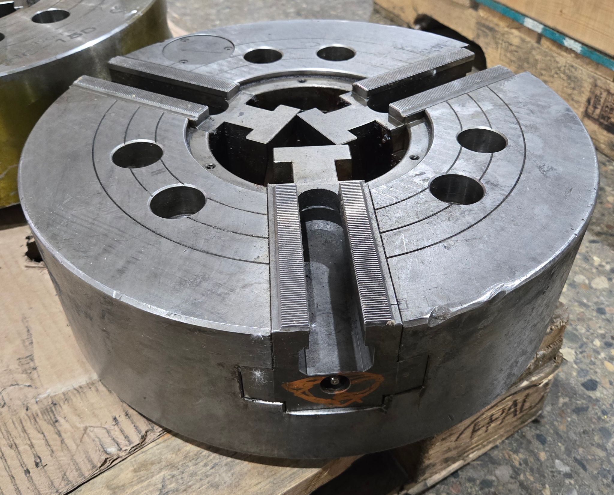 SAMCHULLY HC‑15 Power Grip 15" CNC Lathe 3-Jaw Chuck USED 2