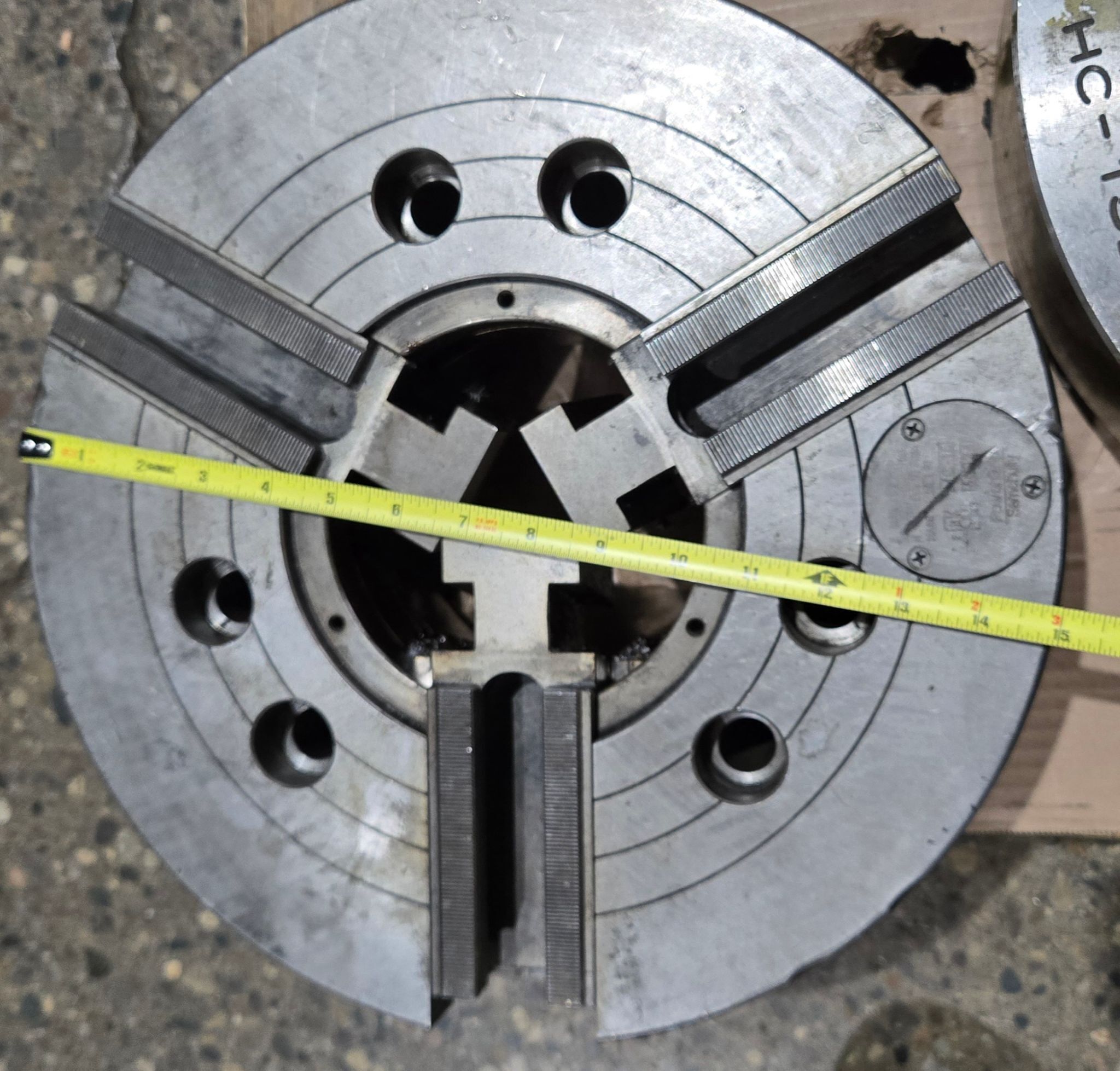 SAMCHULLY HC‑15 Power Grip 15" CNC Lathe 3-Jaw Chuck USED 3