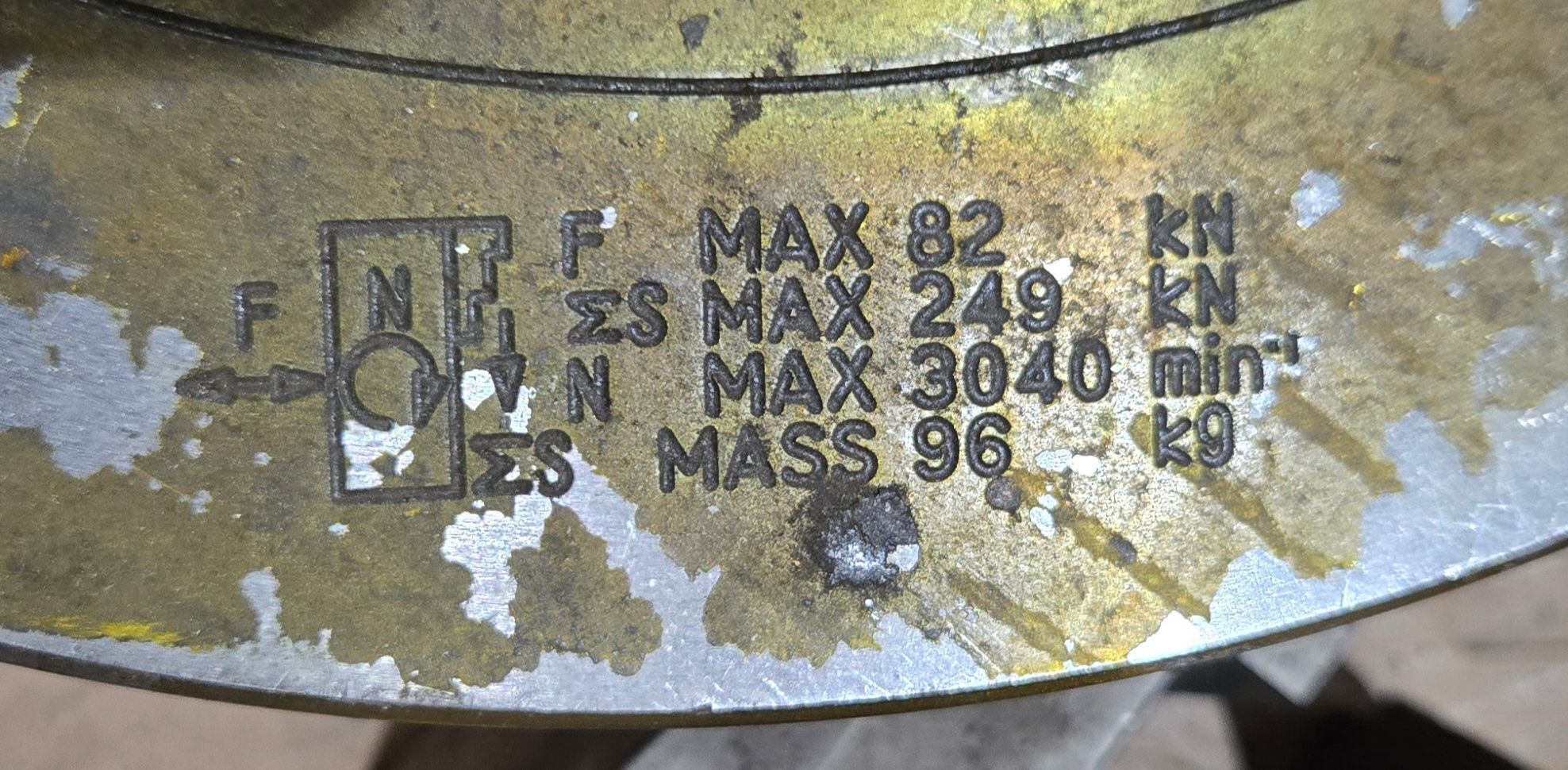SAMCHULLY HC‑15D 15″ 3‑Jaw Self‑Centering Lathe Chuck USED 6