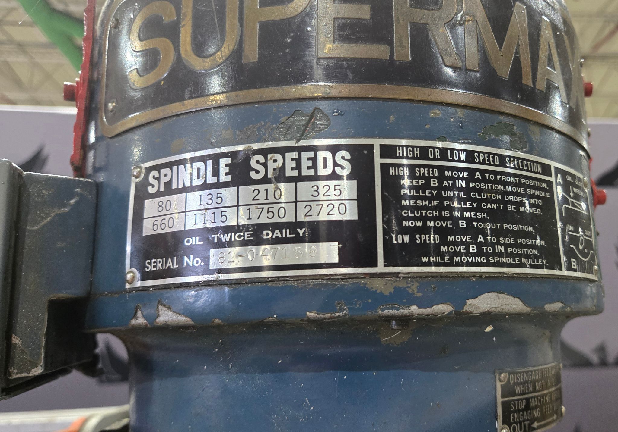 YCI SUPERMAX 047158 Vertical Mill USED 11