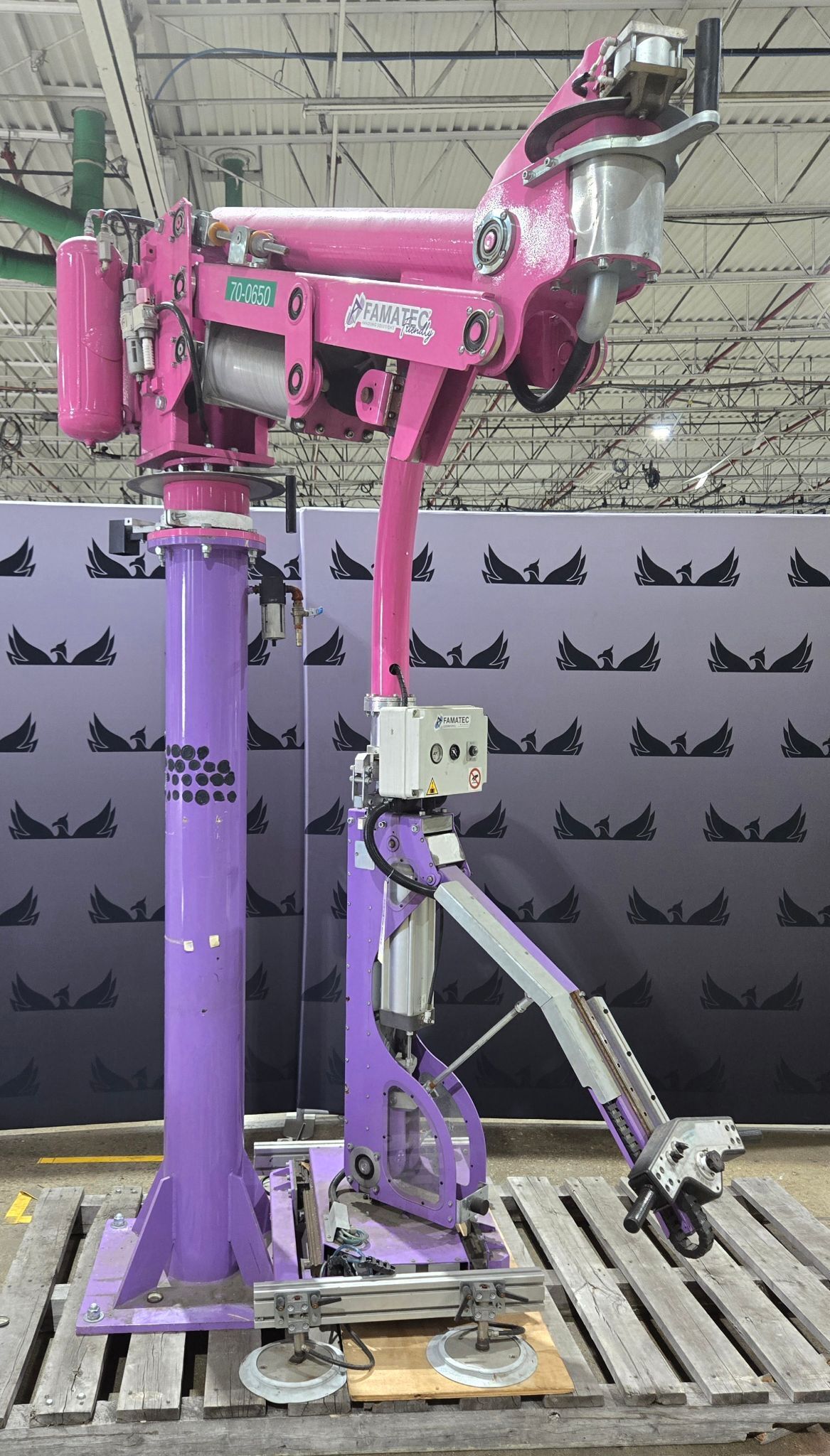 FAMATEC FR-V250 FRIENDLY PNEUMATIC MANIPULATOR ARM 250KG SUCTION USED 0