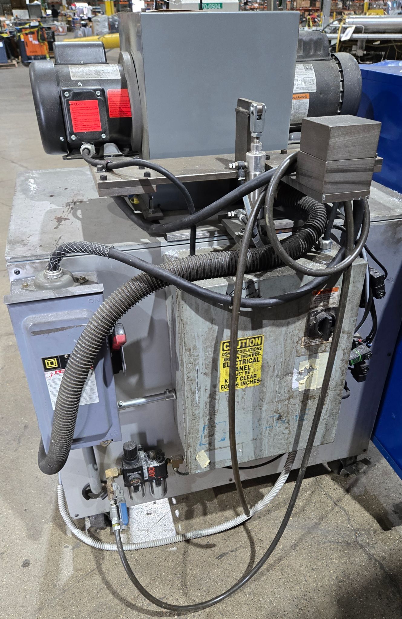 CUSTOM DUAL SAW BLADE METAL FINISHING MACHINE USED 4