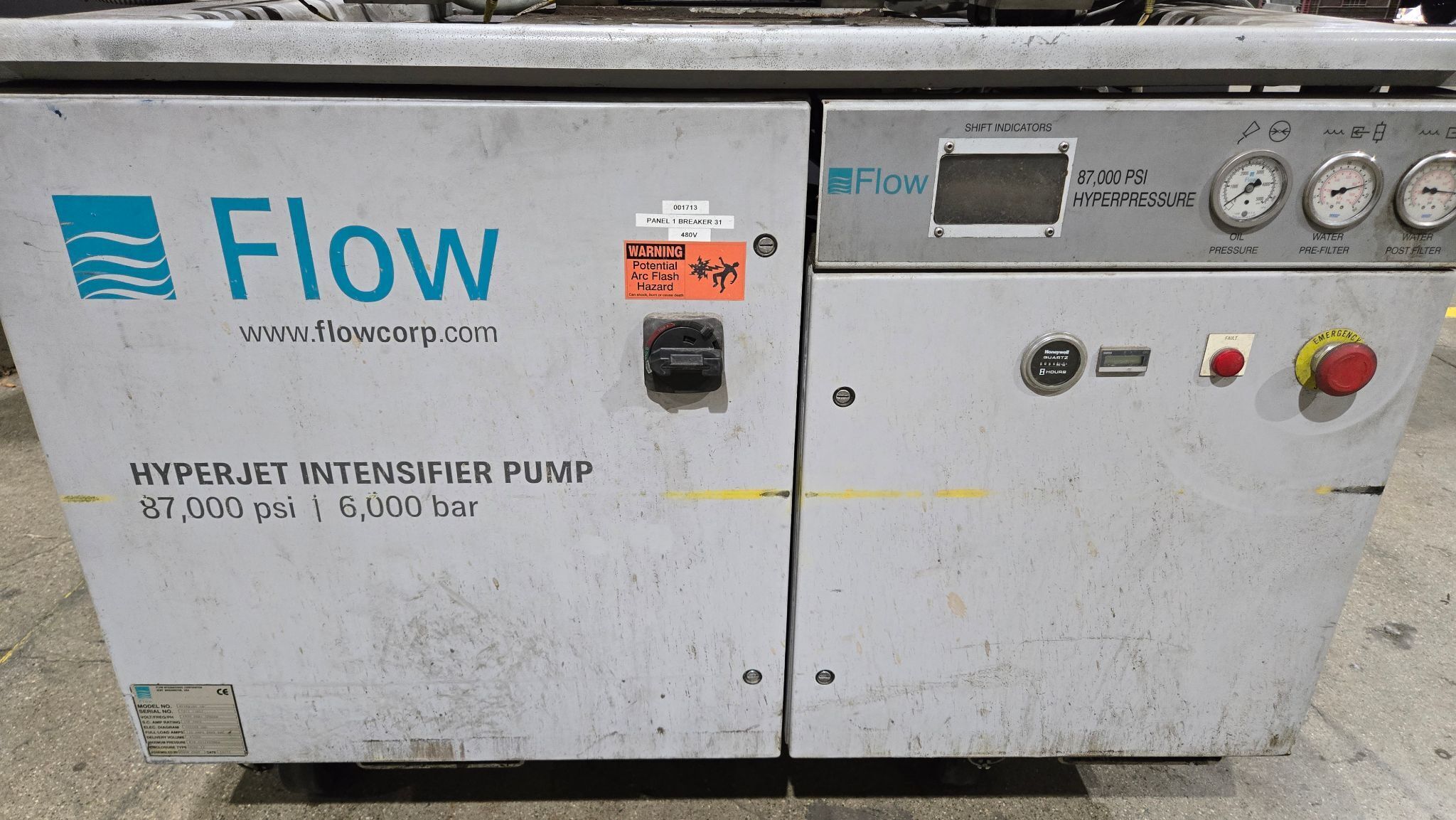 FLOW HYPERJET 50 WATERJET PUMP 50HP USED 2
