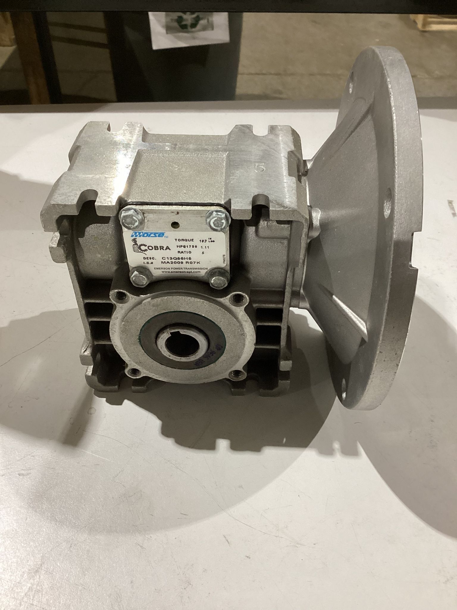 MORSE C13Q56H5 5:1 Cobra Gear Reducer HP @ 1750 - 1.11 USED 2