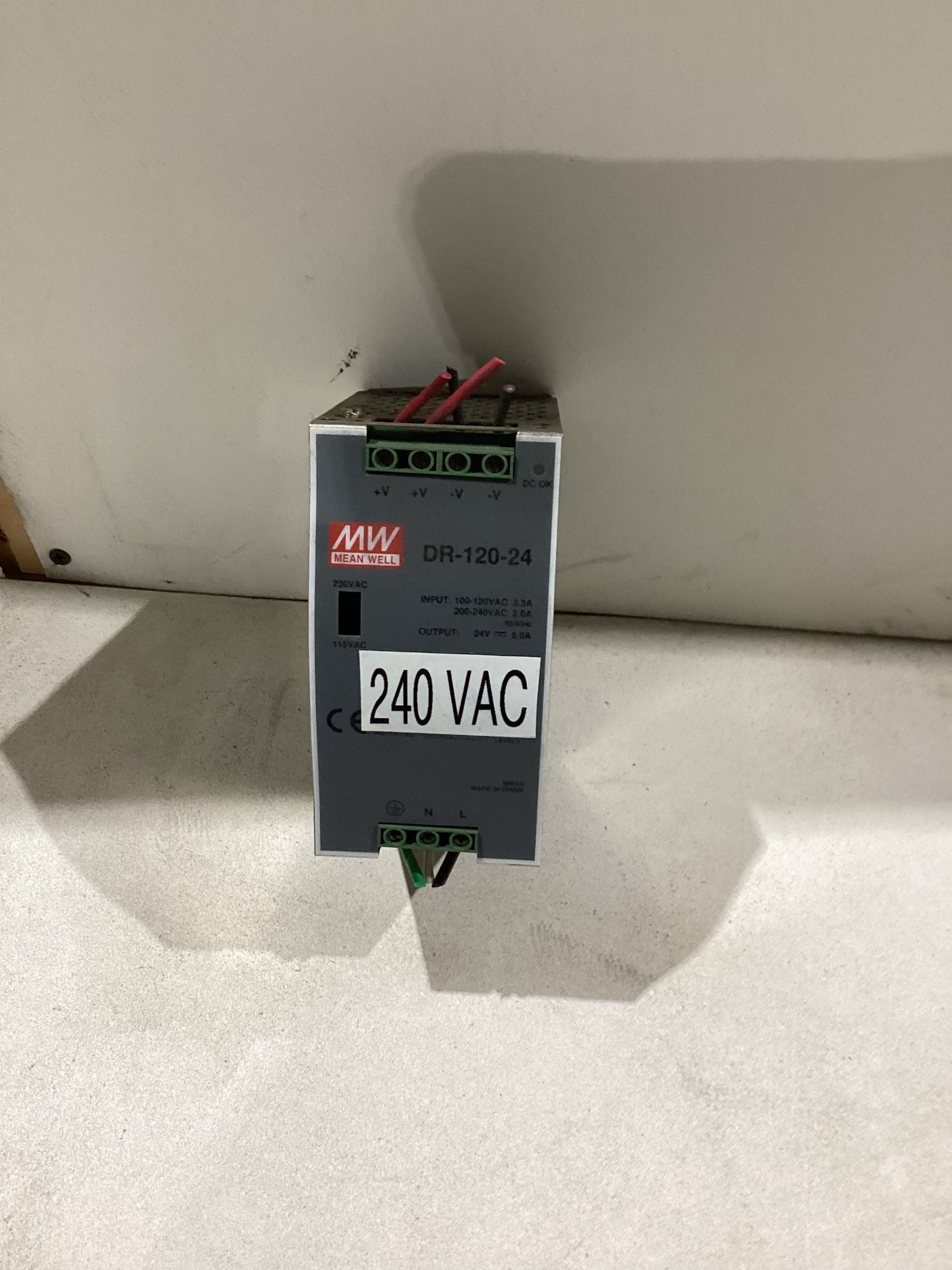 MEAN WELL DR-120-24 Power Supply USED 0