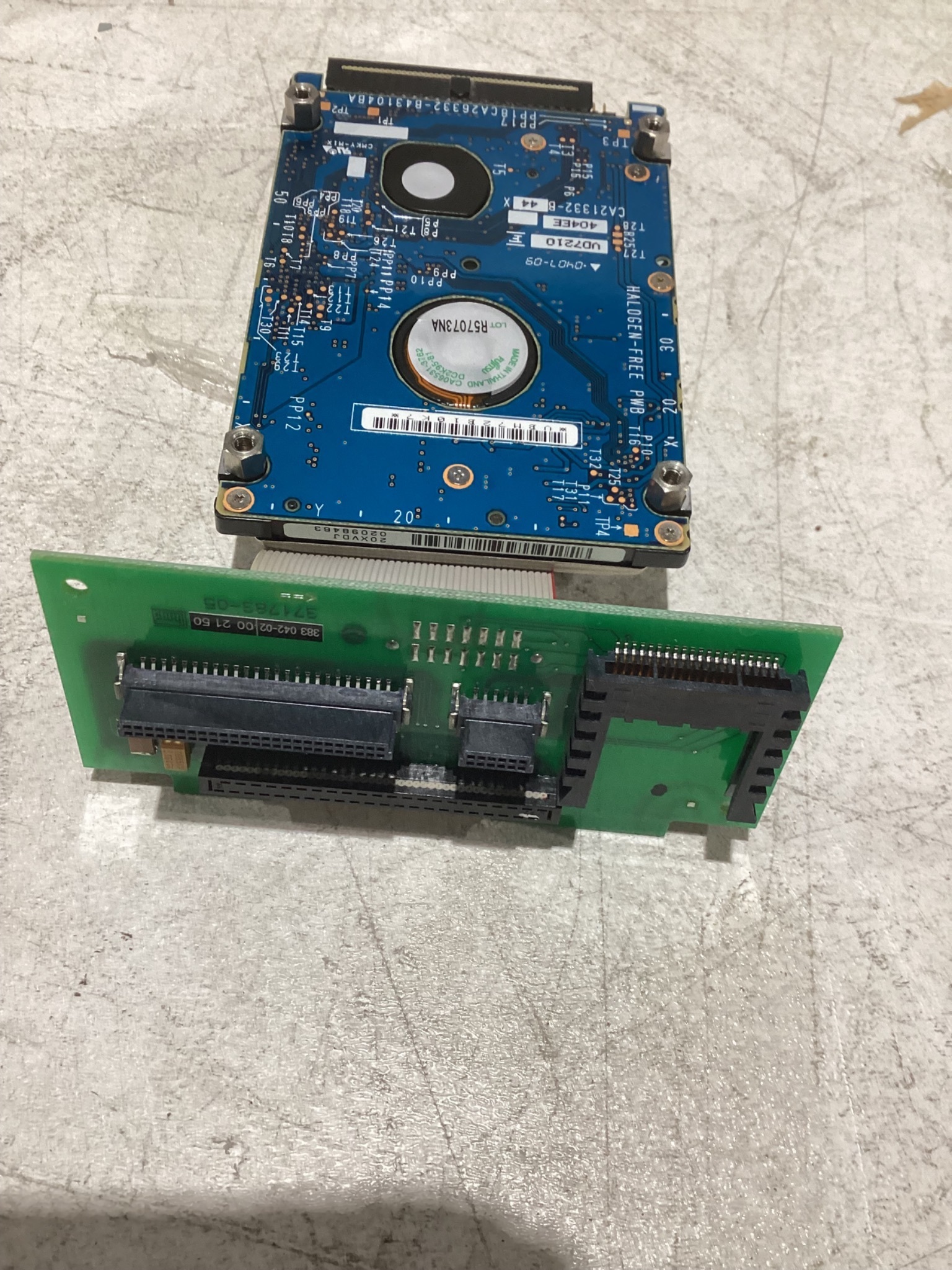 FUJITSU HARD DRIVE MHV2040AH USED 1