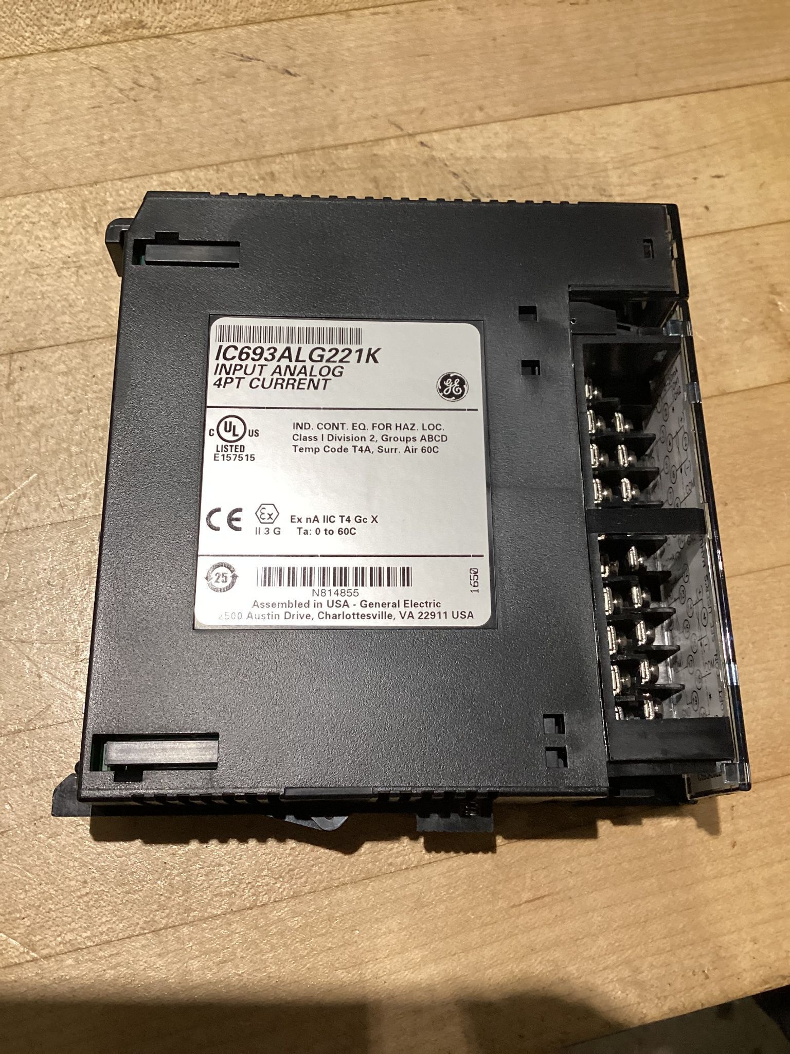 GENERAL ELECTRIC IC693ALG221K INPUT MODULE USED 2