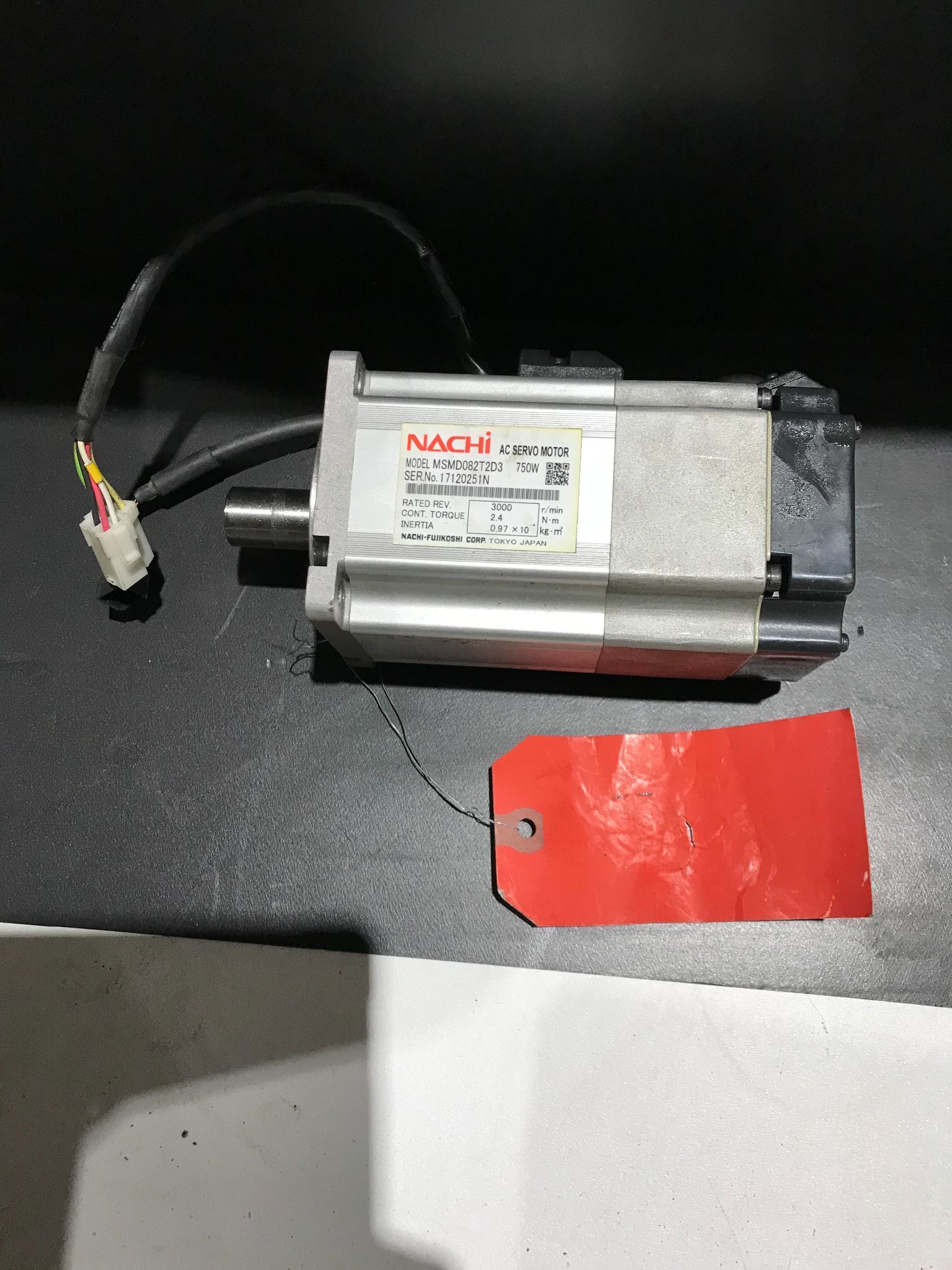 NACHI SERVO MOTOR MSMD082T2D3 USED 2
