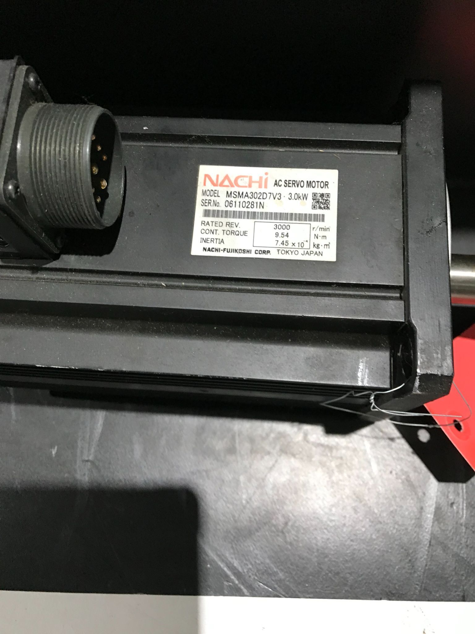 NACHI SERVO MOTOR MDM212HIV USED 3