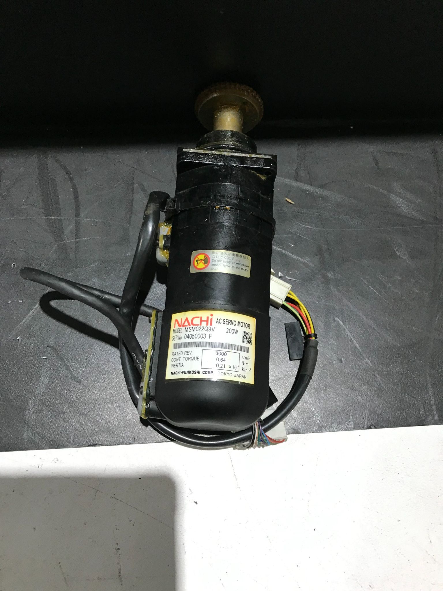 NACHI SPINDLE MOTOR MSM022Q9V USED 0