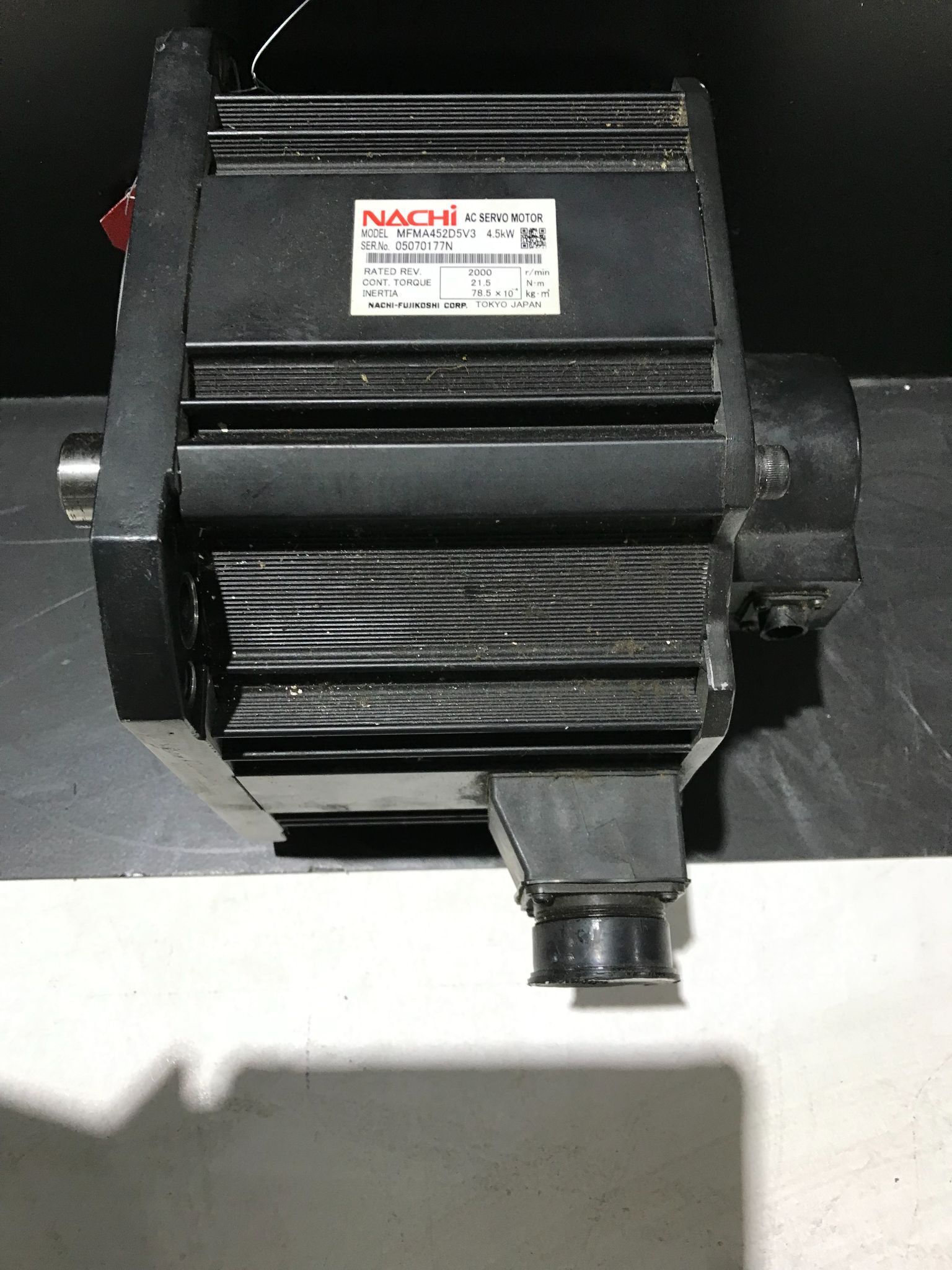 NACHI SERVO MOTOR MFMA452D5V3 USED 3
