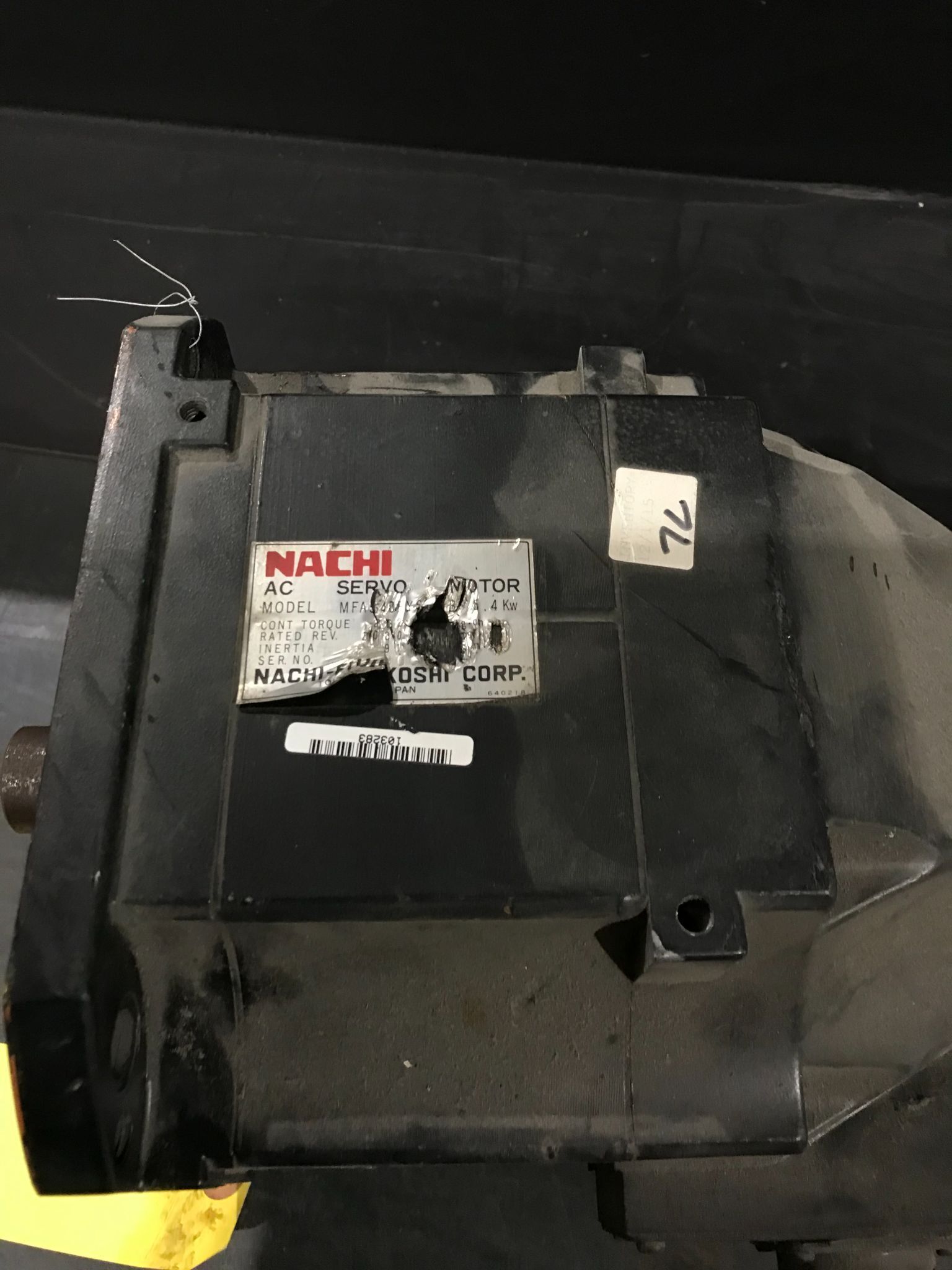 NACHI MFA540FYSBDB SERVO MOTOR USED 4