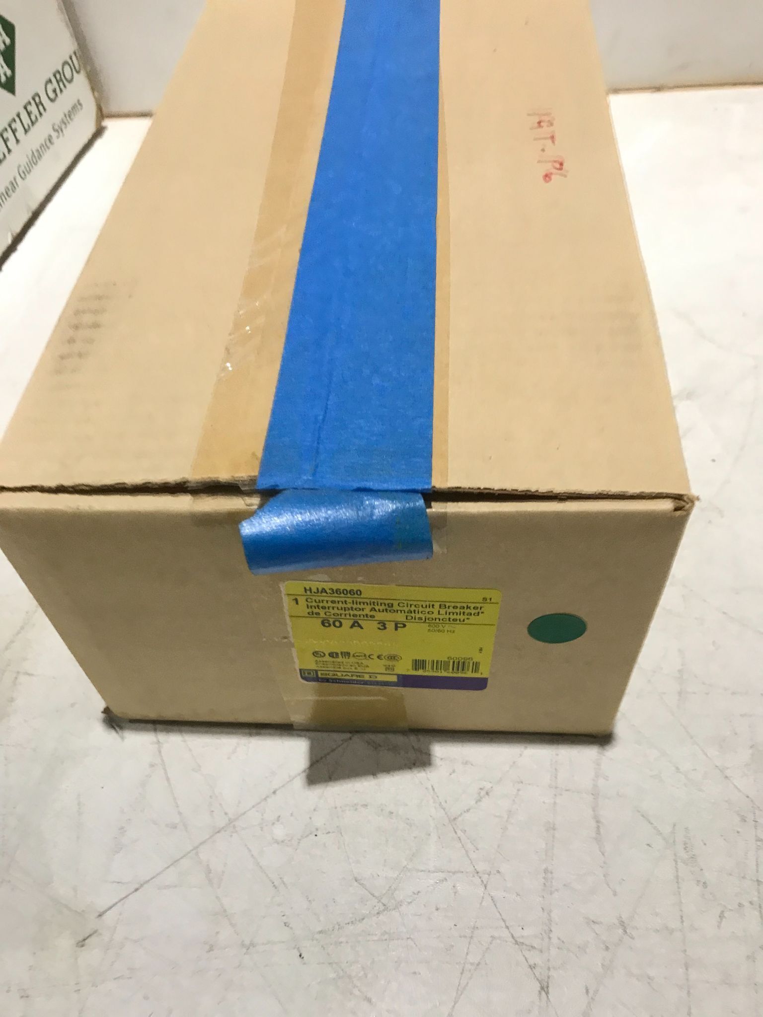 SQUARE D HJA36060 3P 60A 600V CIRCUIT BREAKER USED 3