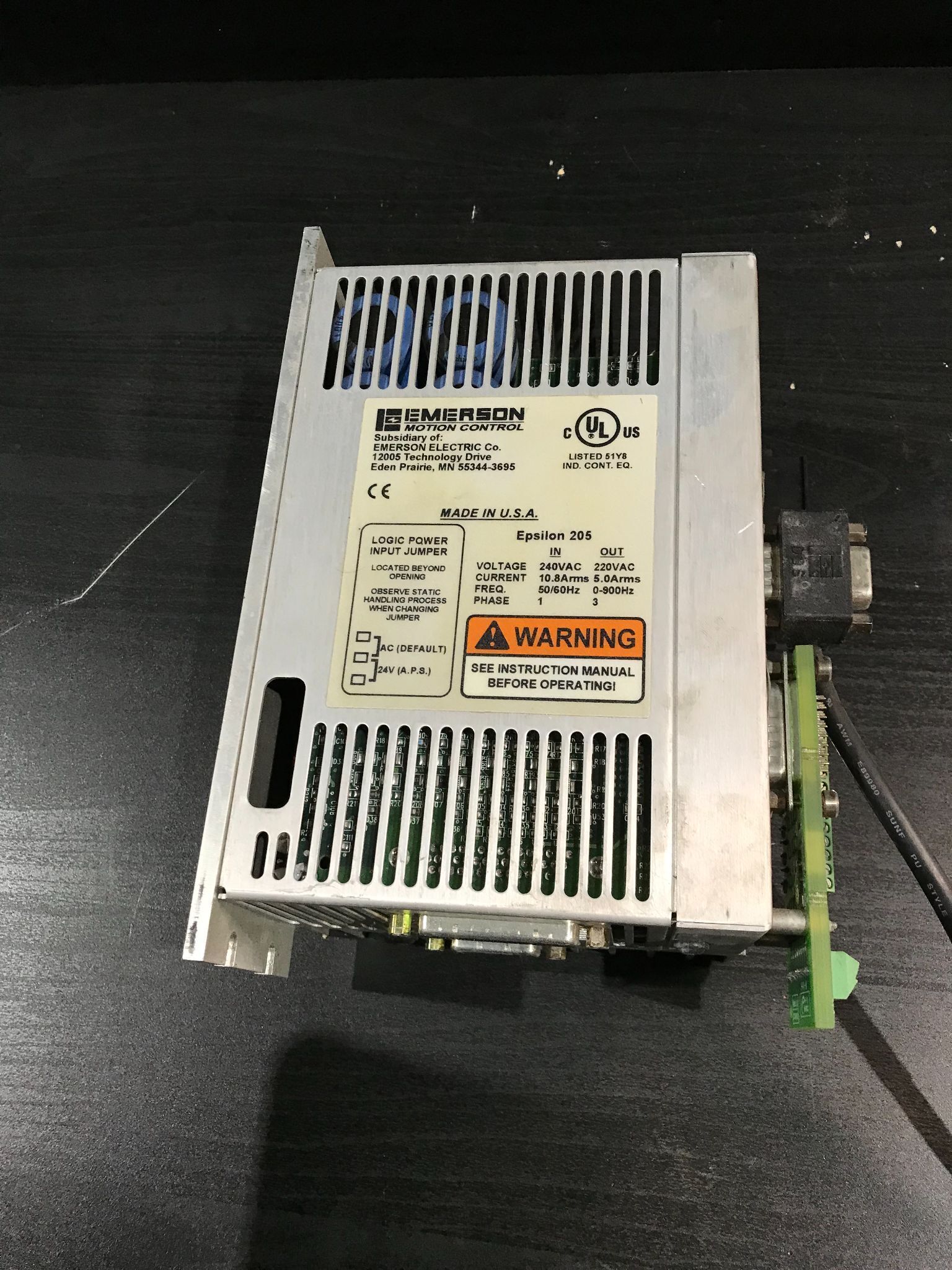 EMERSON EB-205 EPSILON DIGITAL SERVO DRIVE USED 1