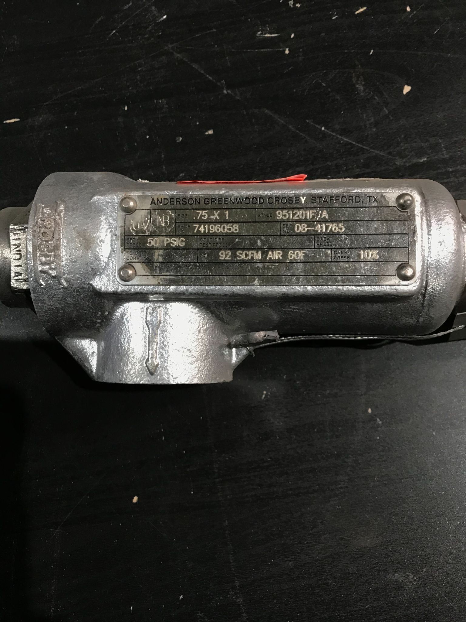ANDERSON GREENWOOD CROSBY 951201FA PILOT OPERATED SAFETY RELIEF VALVE USED 3