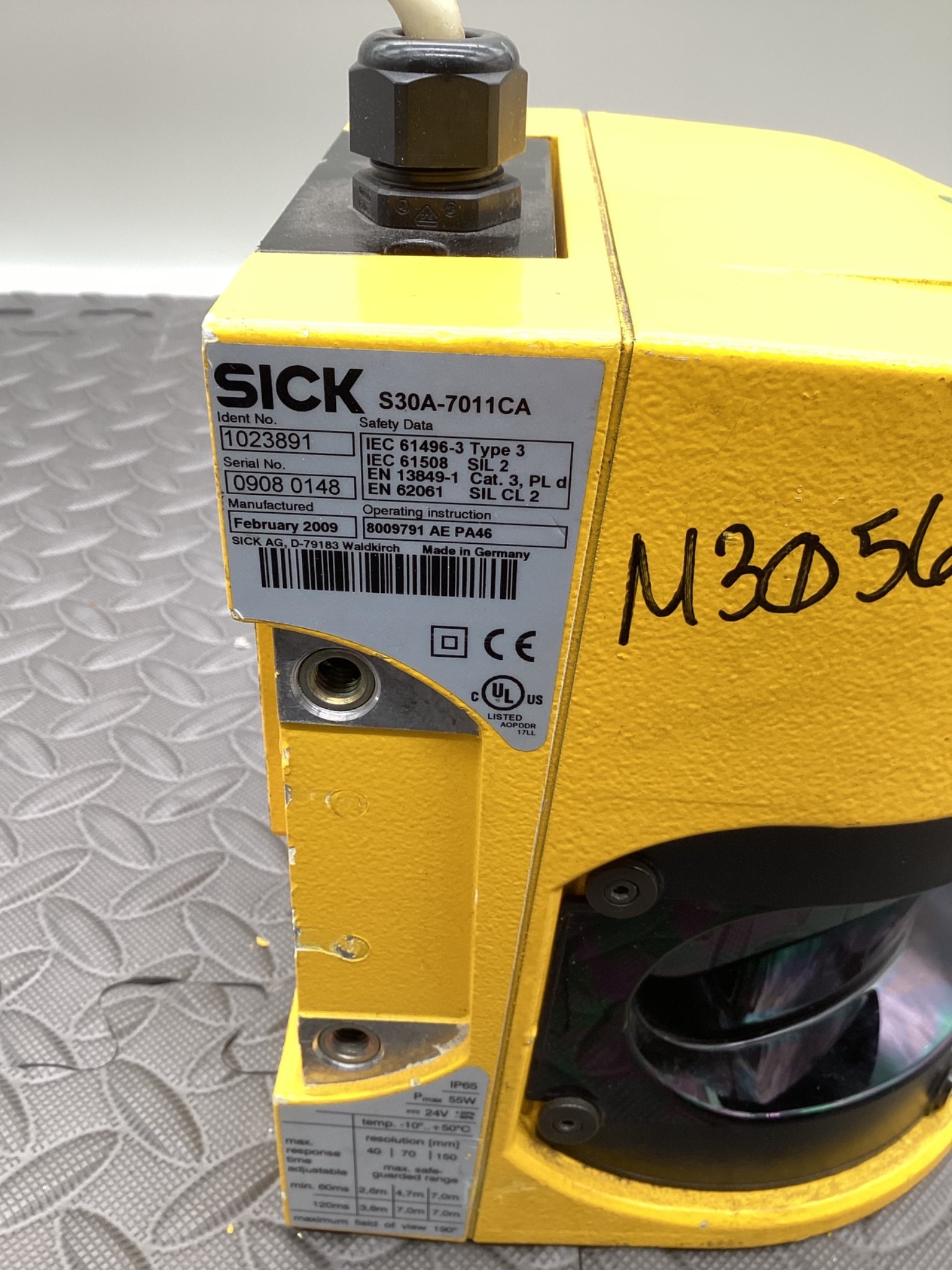 SICK S30A‑7011CA S3000 Advanced Safety Laser Scanner 7 m 190° USED 6