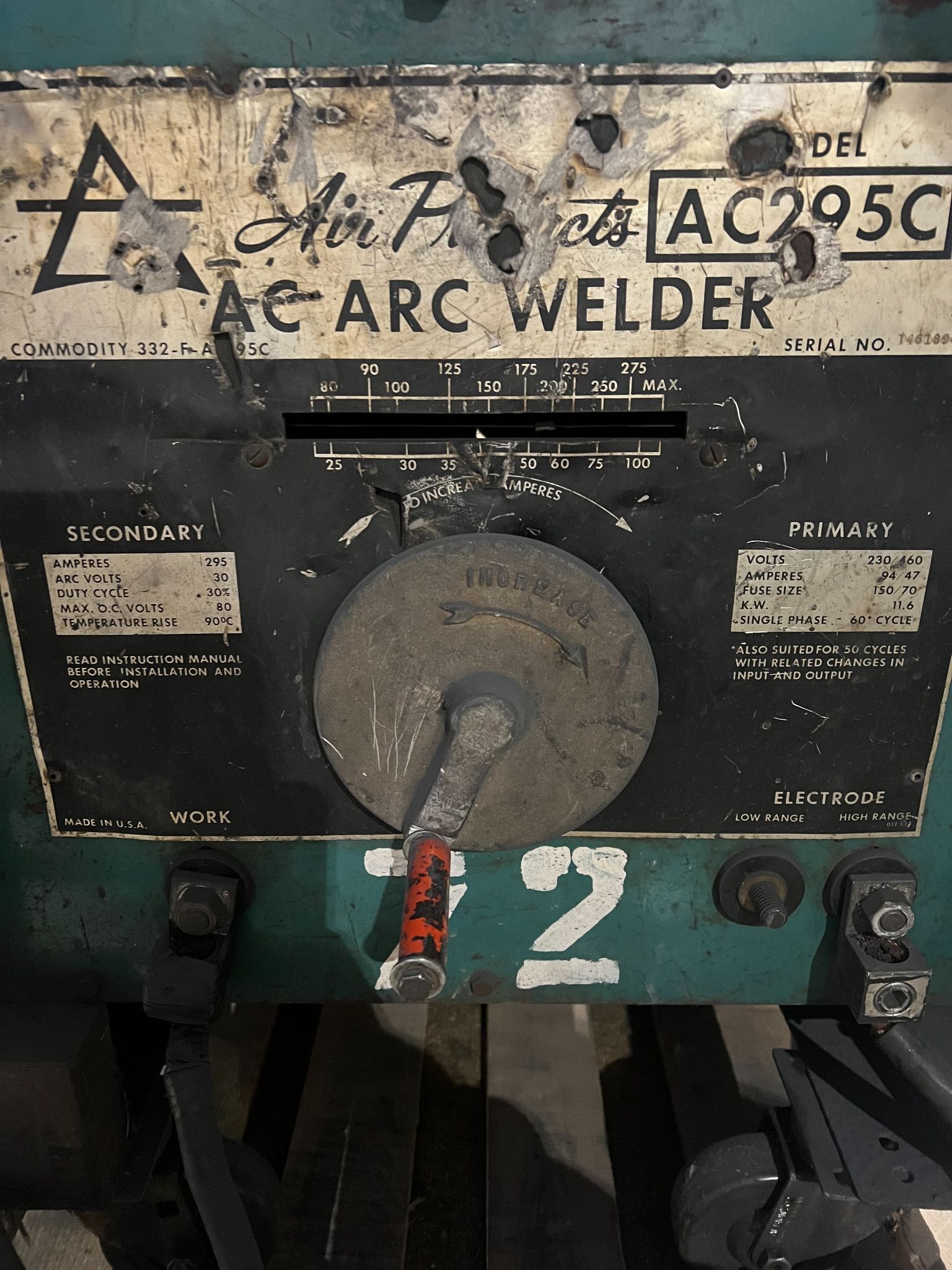 AVI PRODUCTS AC295C ARC WELDER PARTS 3