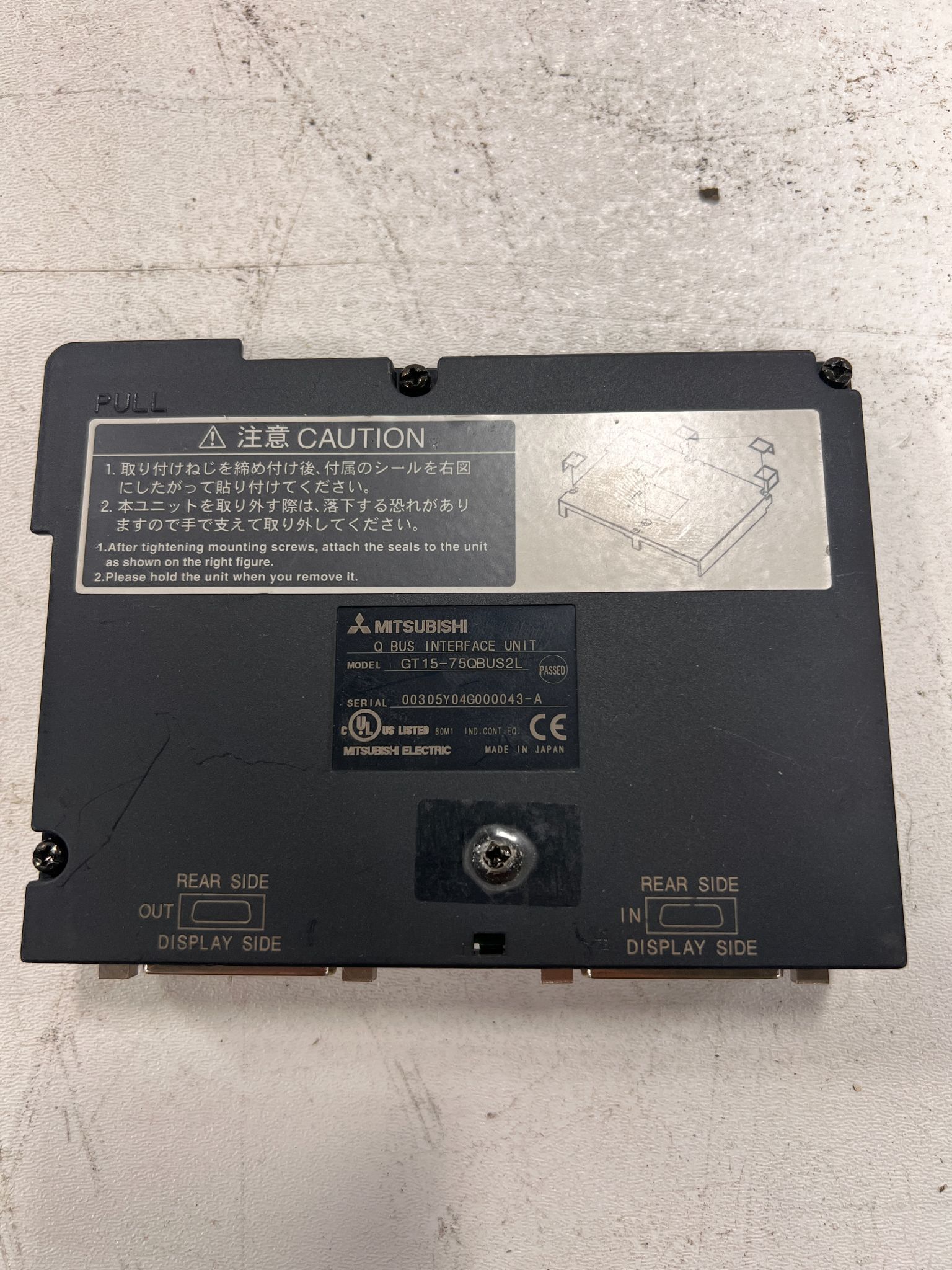 MITSUBISHI GT15-75QBUS2L PLC MACHINE CONTROL USED 0
