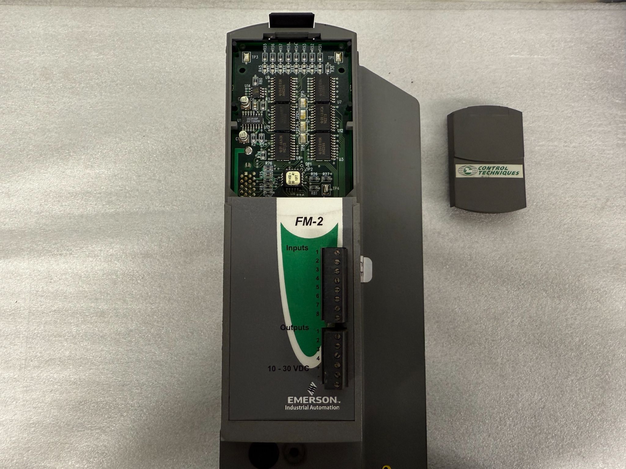 CONTROL TECHNIQUES / EMERSON EN-214-00-000 Servo Drive w/ FM-2 Index Module USED 1