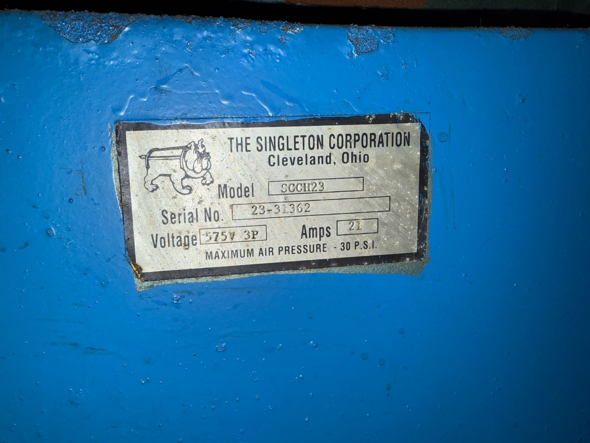 SINGLETON SCCH23 Salt Environmental Test Chamber USED - AS-IS 8