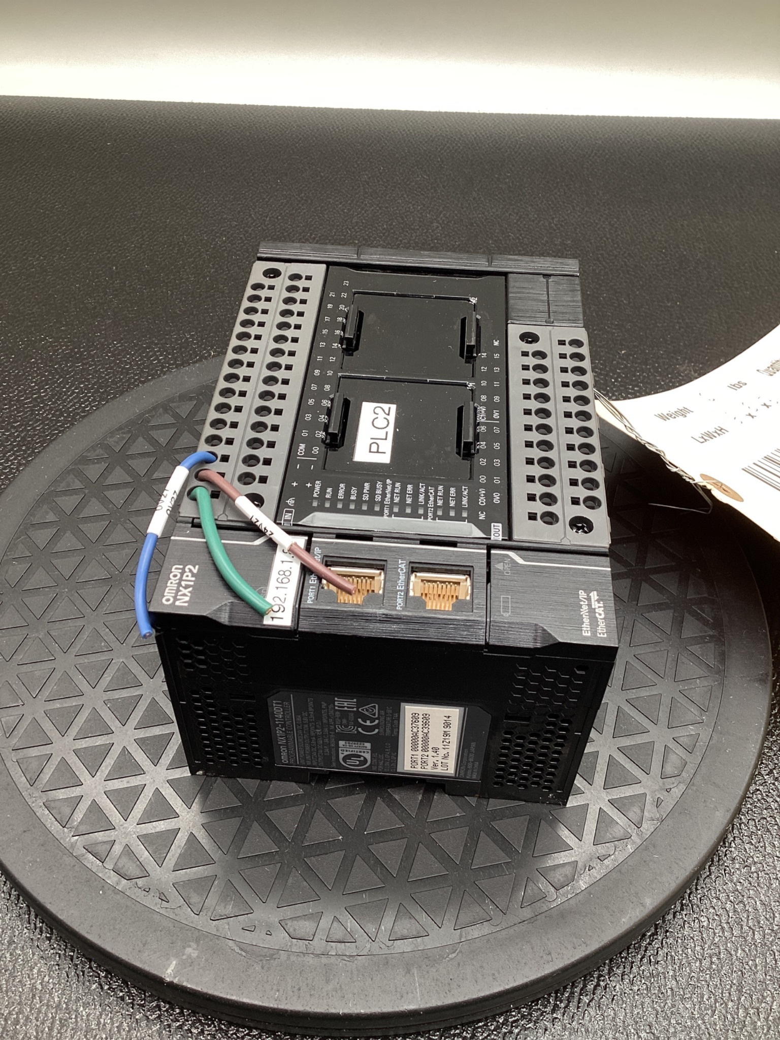 OMRON NX1P2-1140DT1 CPU Power Controller USED 1