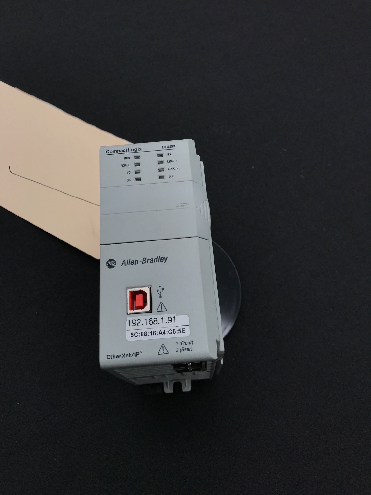 ALLEN BRADLEY 1769-L30ER /A CompactLogix Ethernet Processor USED 4