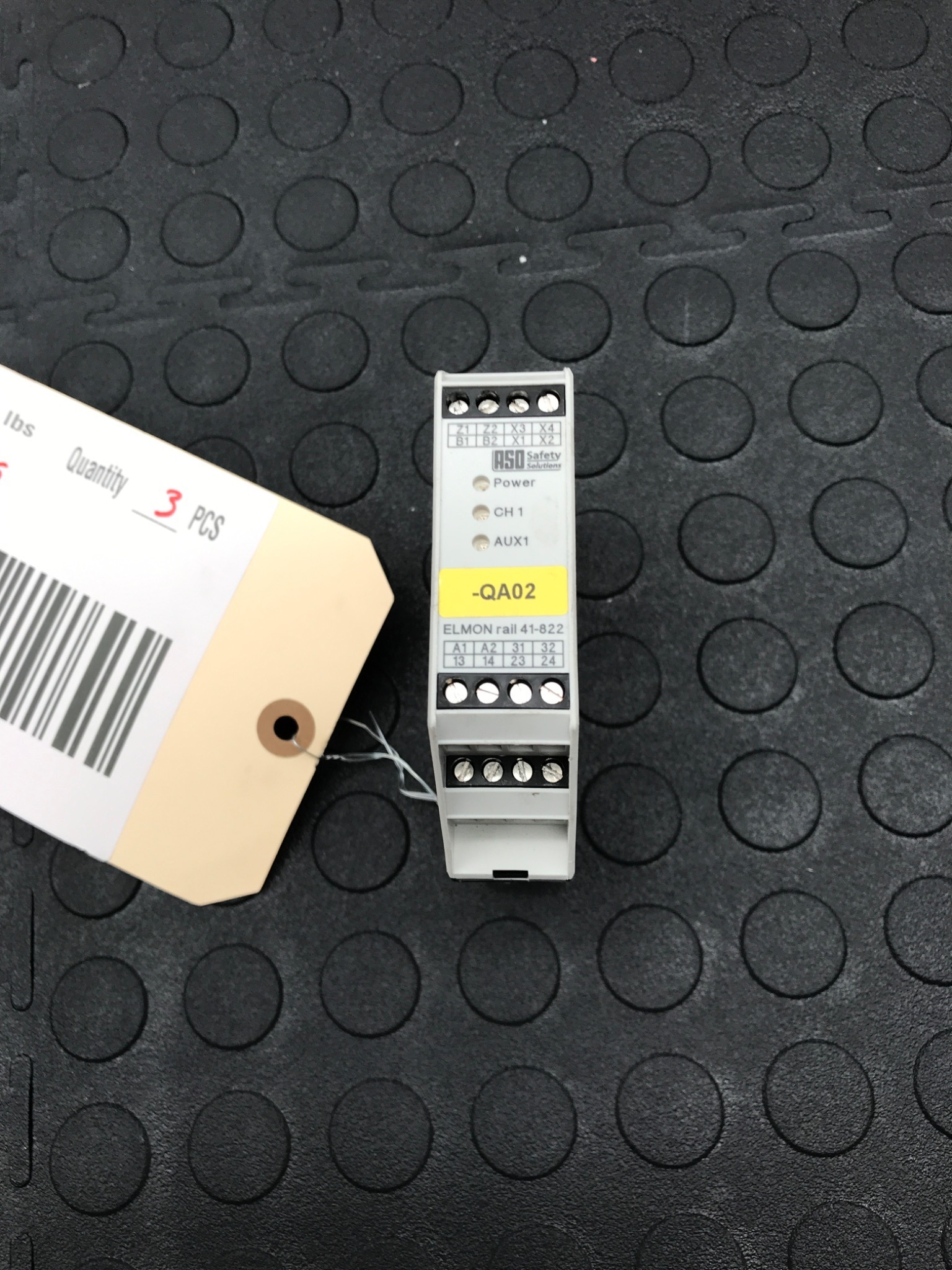 ASO Safety Solutions ELMON Rail 41-822 Safety Relay 1114-0040 USED 0