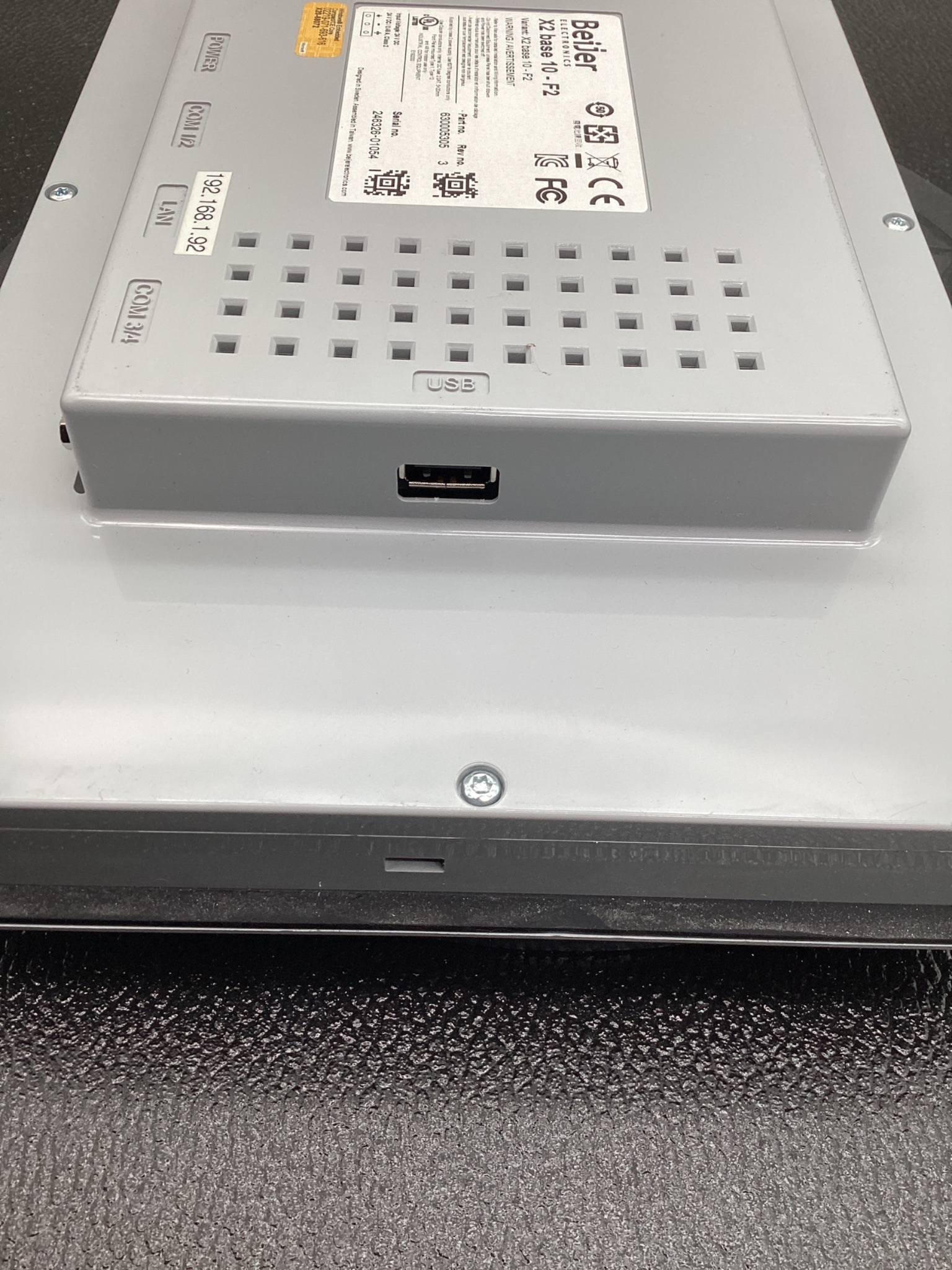 BEIJER X2 BASE 10‑F2 10″ Resistive Touch HMI USED PANEL 3