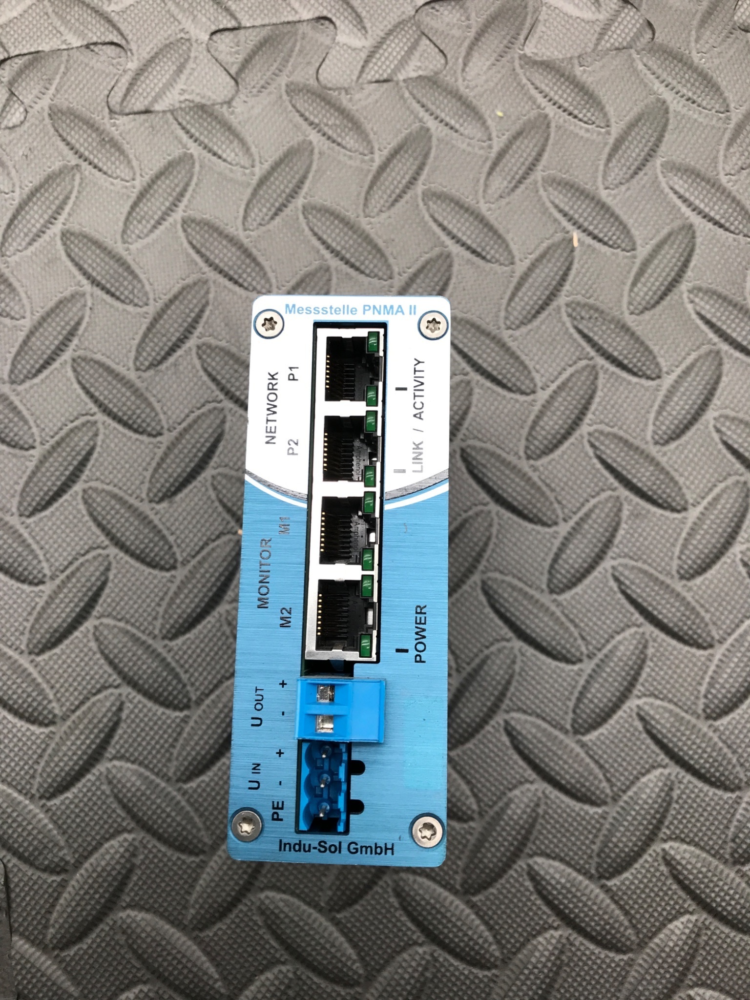 Indu-Sol 114090100 PNMA II PROFINET Measuring Point DIN-Rail Network Tap USED 2