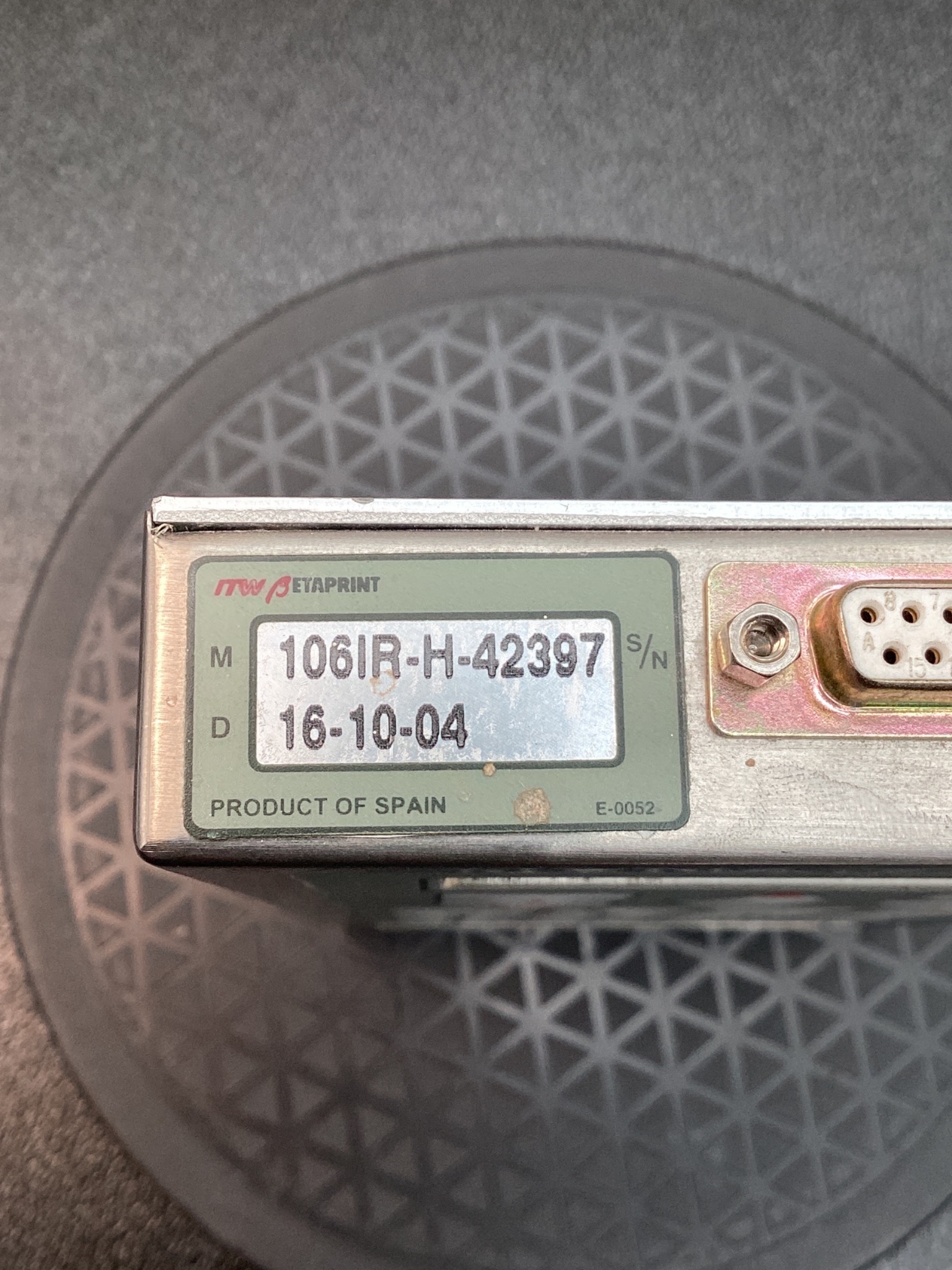ITW BETAPRINT 106IR-H THERMAL PRINTHEAD INTERFACE USED 5