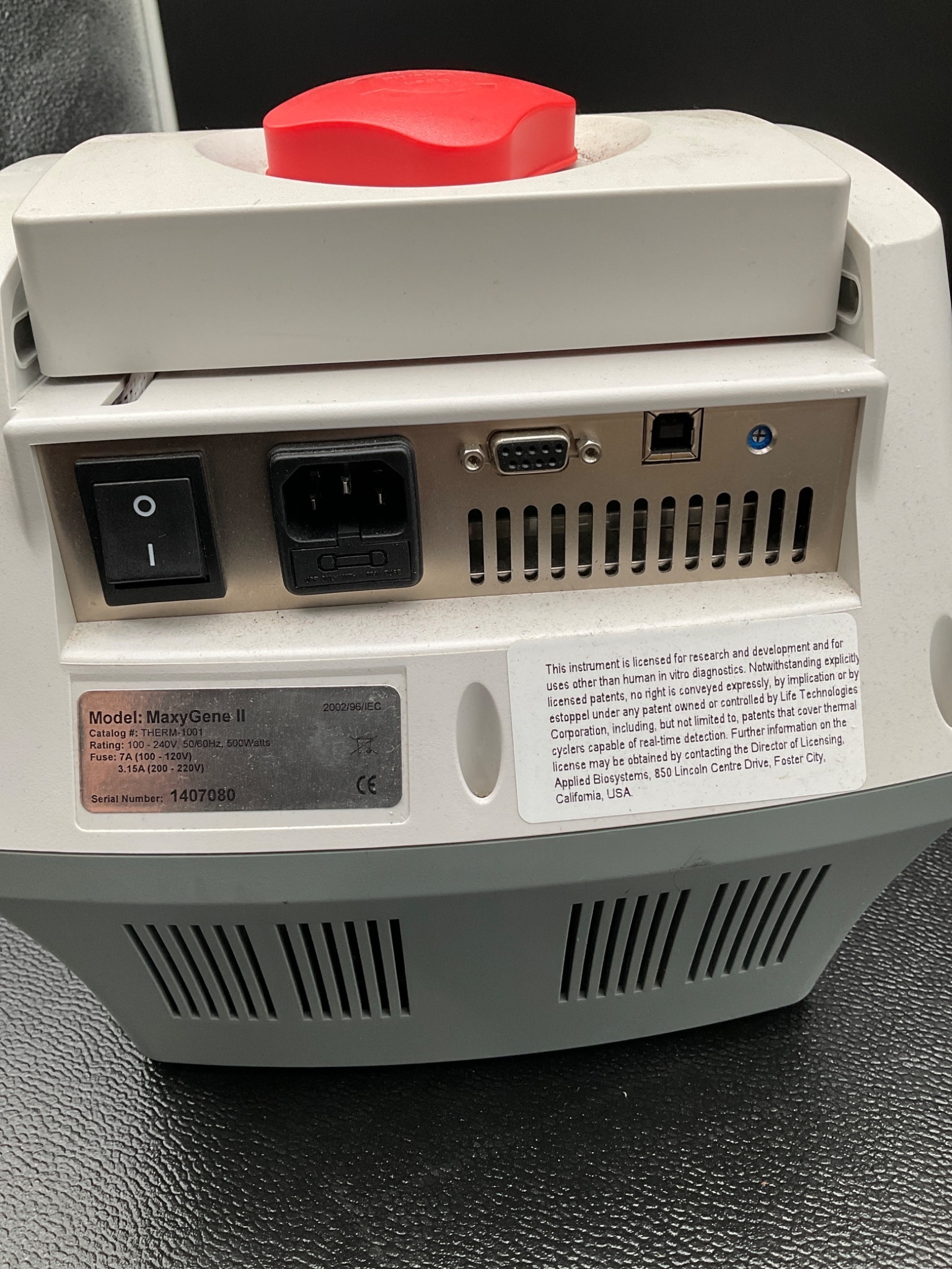 AXYGEN THERM-1001 MAXYGENE II THERMAL CYCLER USED 4