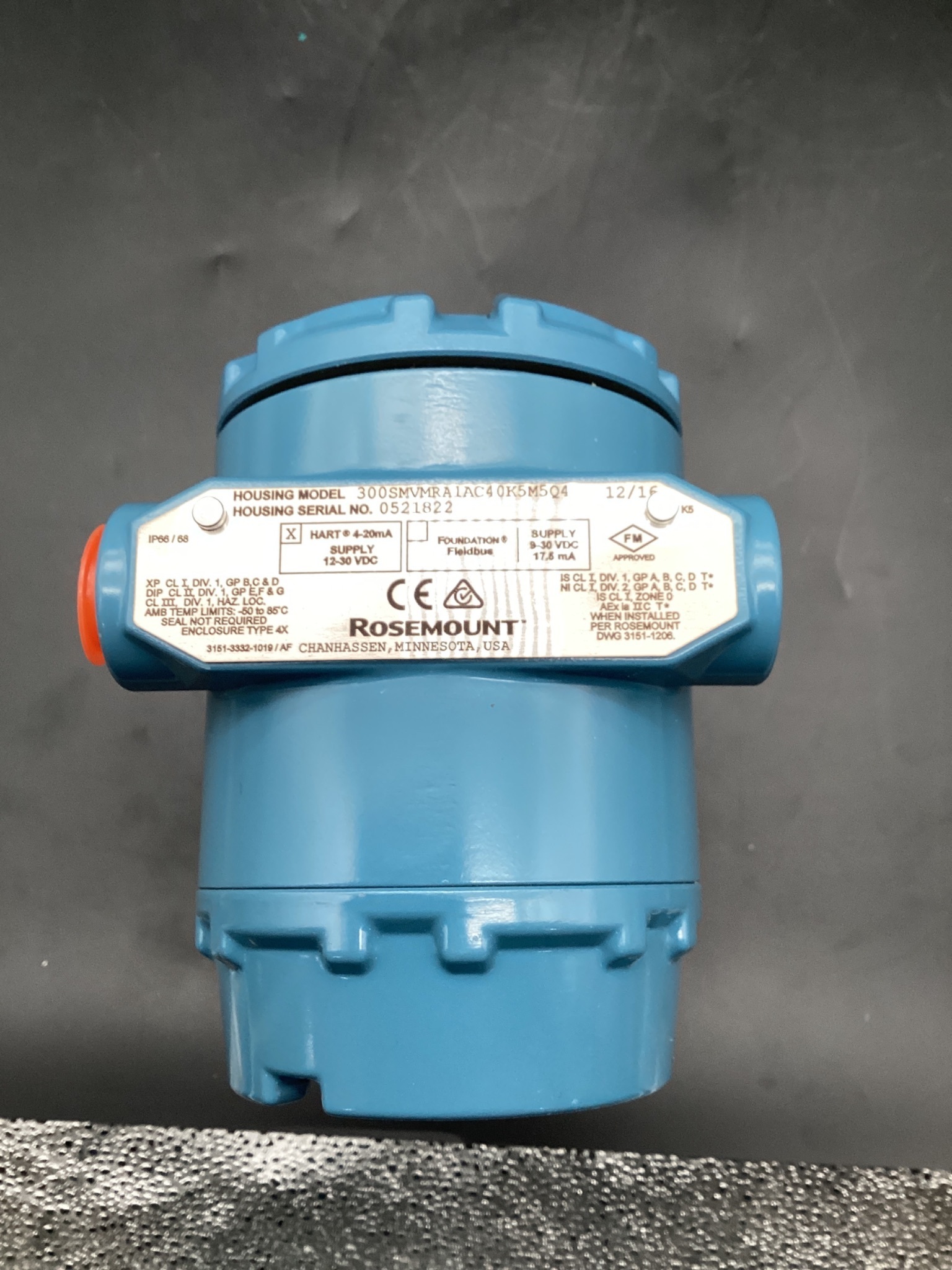 ROSEMOUNT 3051SMV5M12A3R2E12A1AC40C2K5M5Q4 PRESSURE TRANSMITTER USED 2