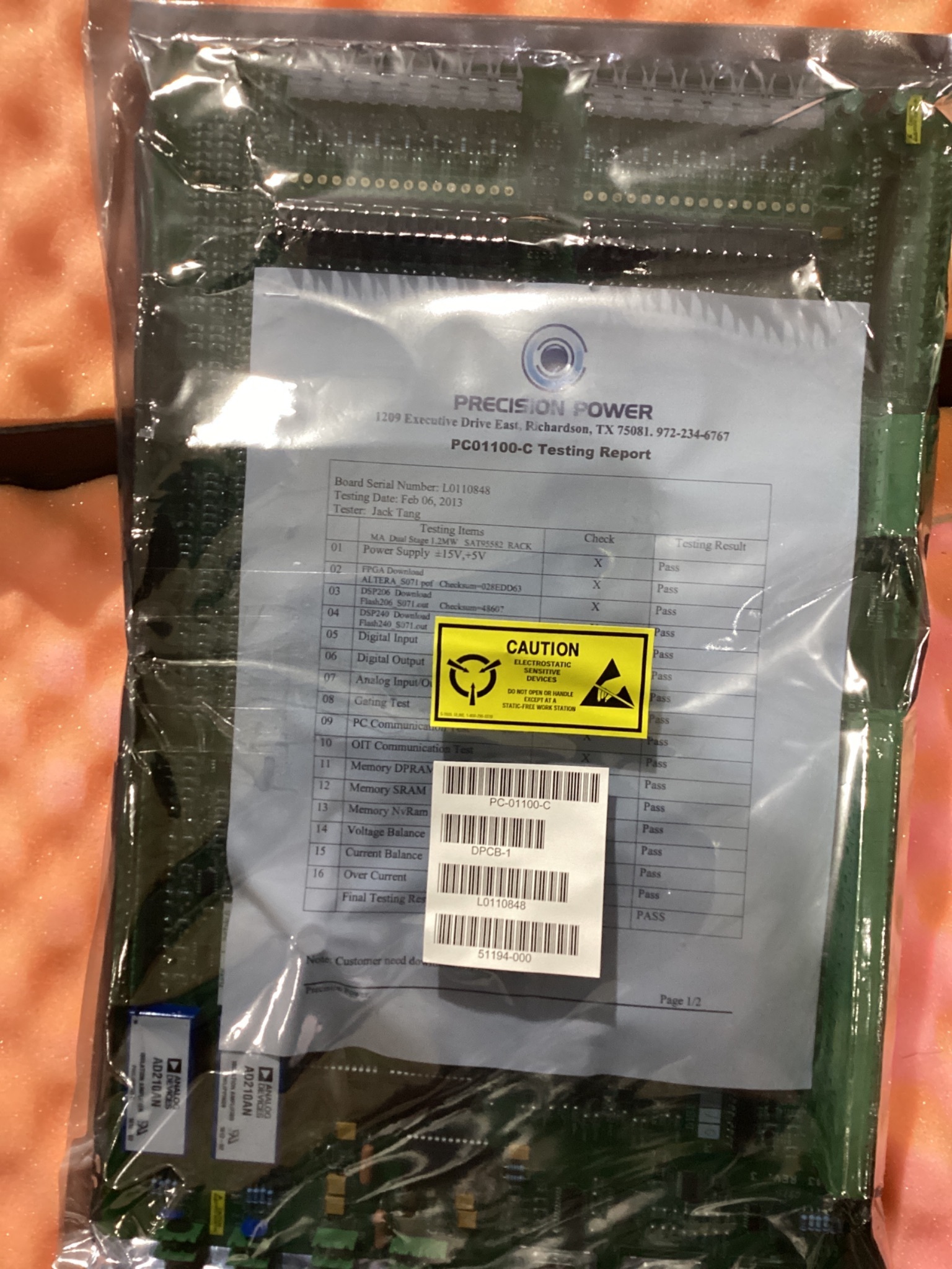 PRECISION POWER PC-01100-C PLC MODULE NEW 1