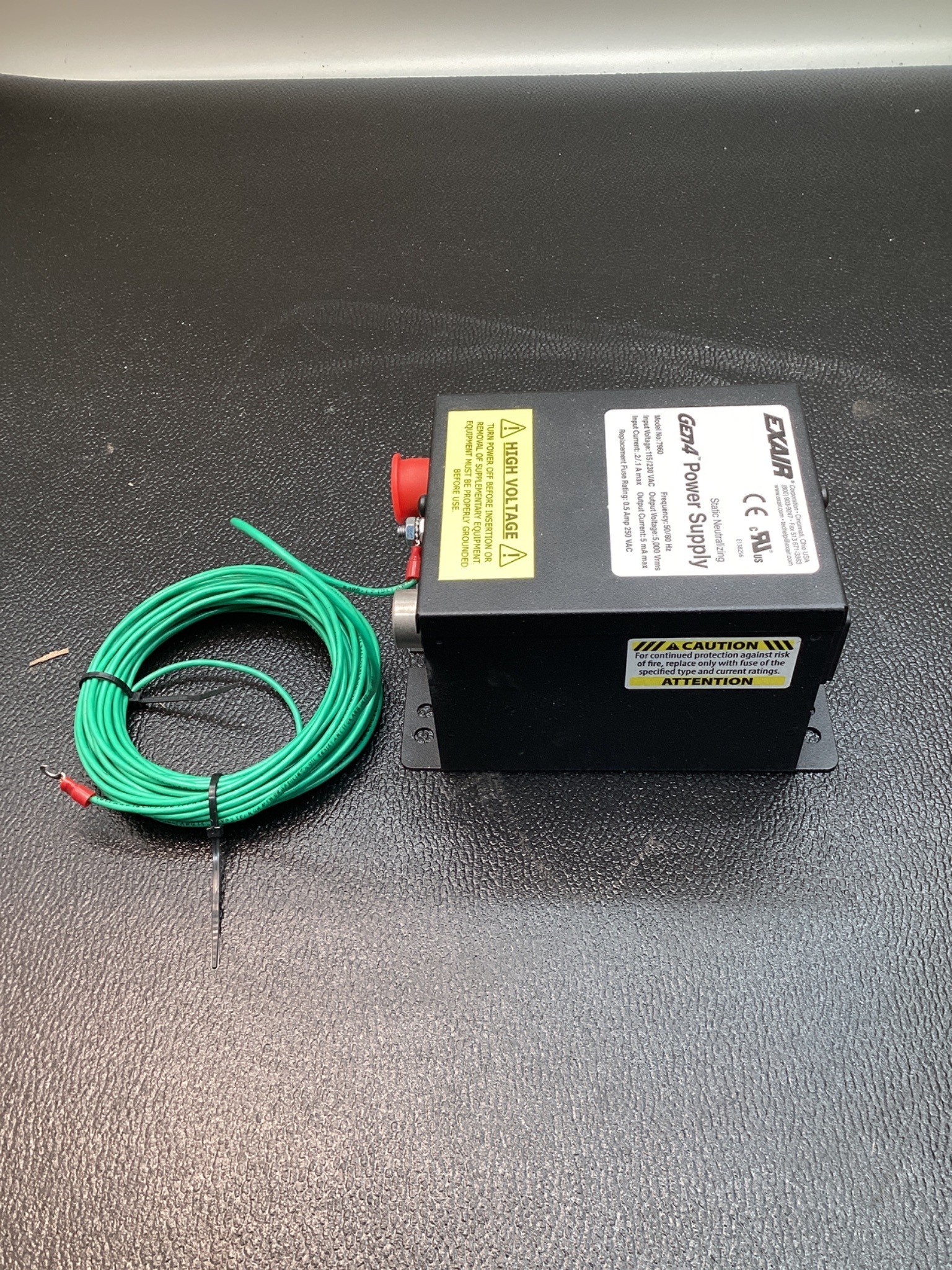 EXAIR 7960 GEN4 STATIC NEUTRALIZING POWER SUPPLY 5000VAC USED 1