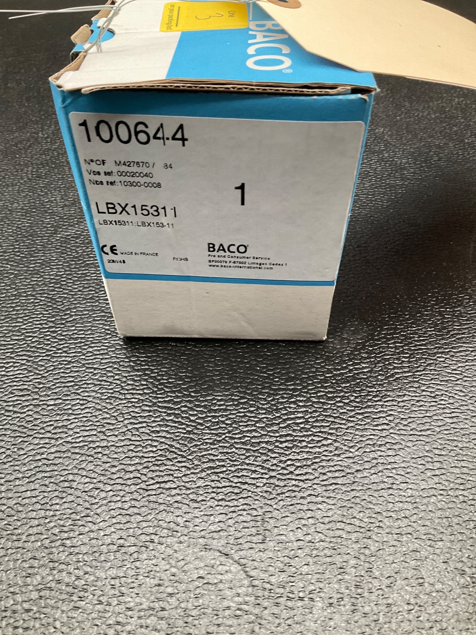 BACO LBX15311 22MM PUSH-PULL E-STOP STATION NEW 0