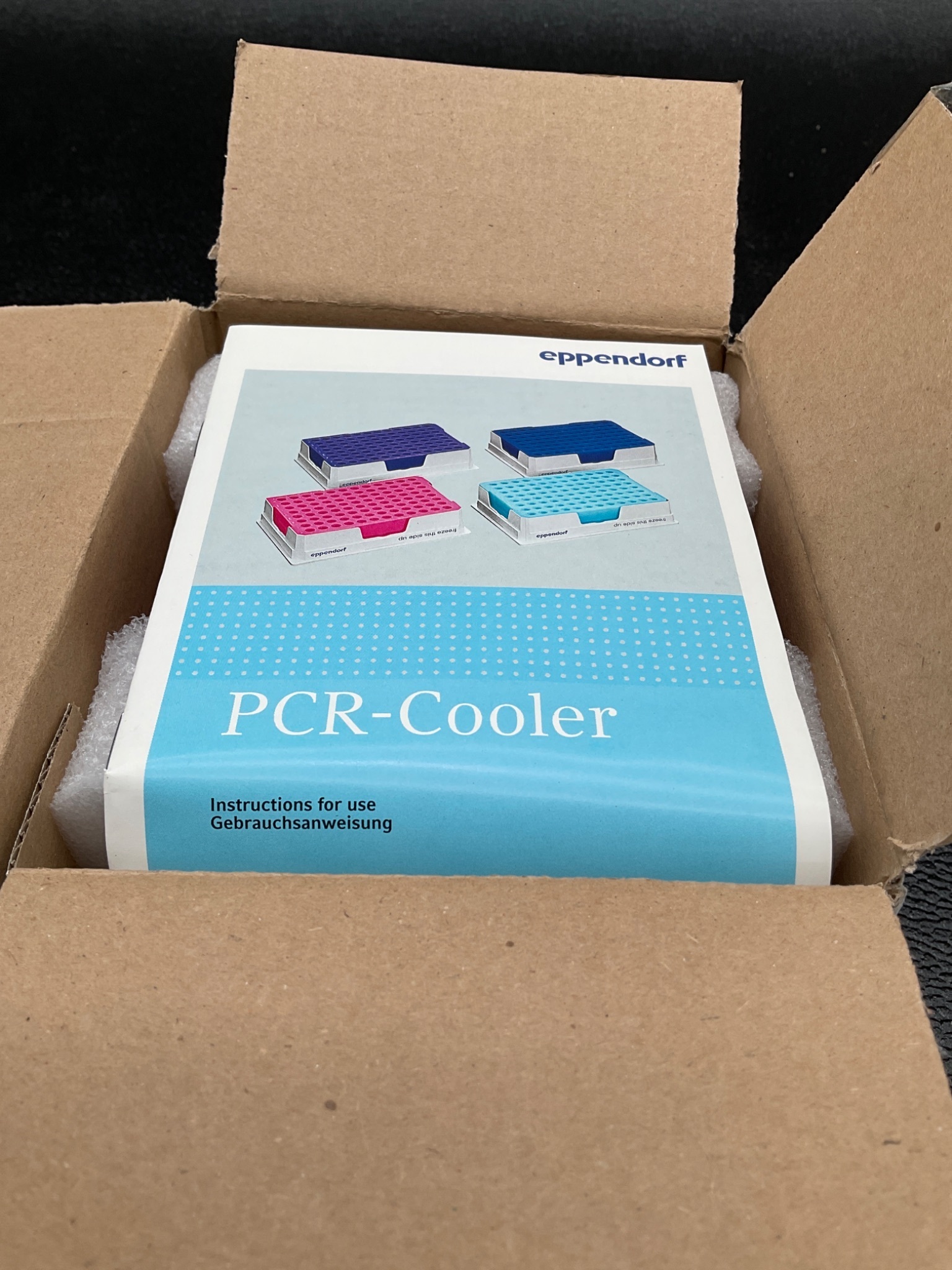 EPPENDORF 022510541 PCR COOLER ICELESS COLD PACK 96-WELL PINK NEW 1