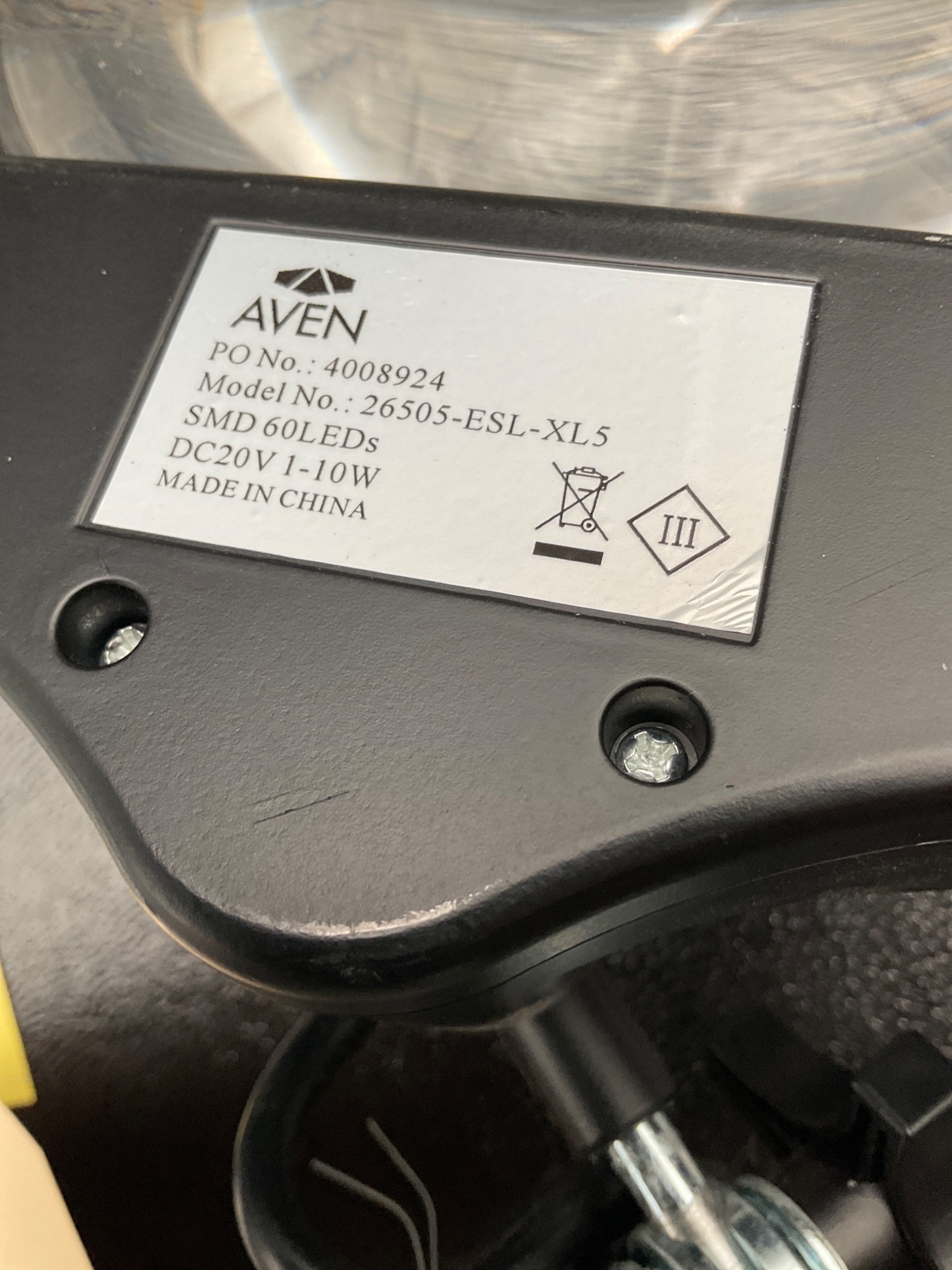 AVEN 26505-ESL-XL5 MIGHTY VUE PRO MAGNIFYING LAMP UV LED 5D USED 1