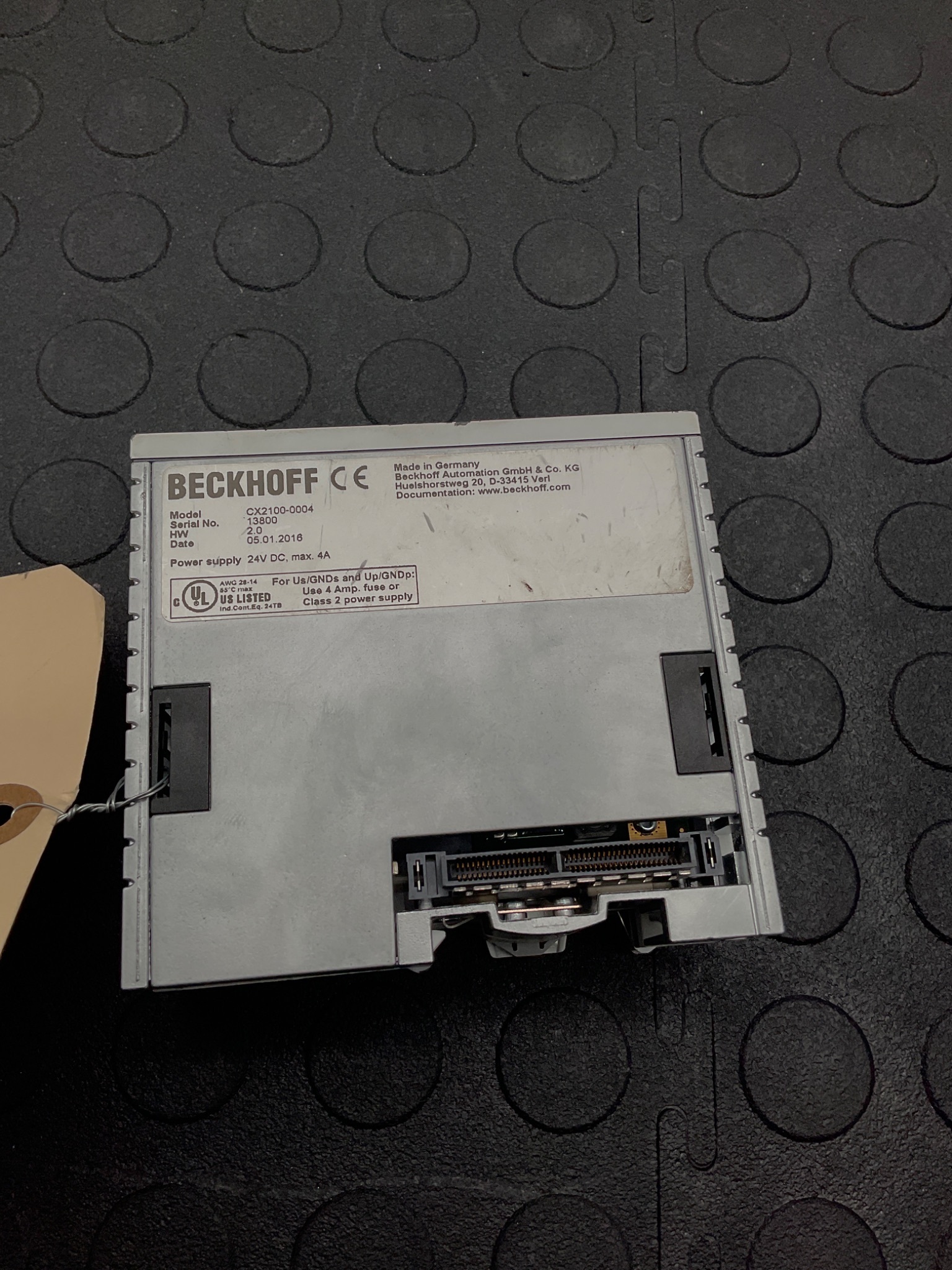 BECKHOFF CX2100‑0004 Power Supply 24 V DC 45 W Bus PSU DIN-Rail USED 4