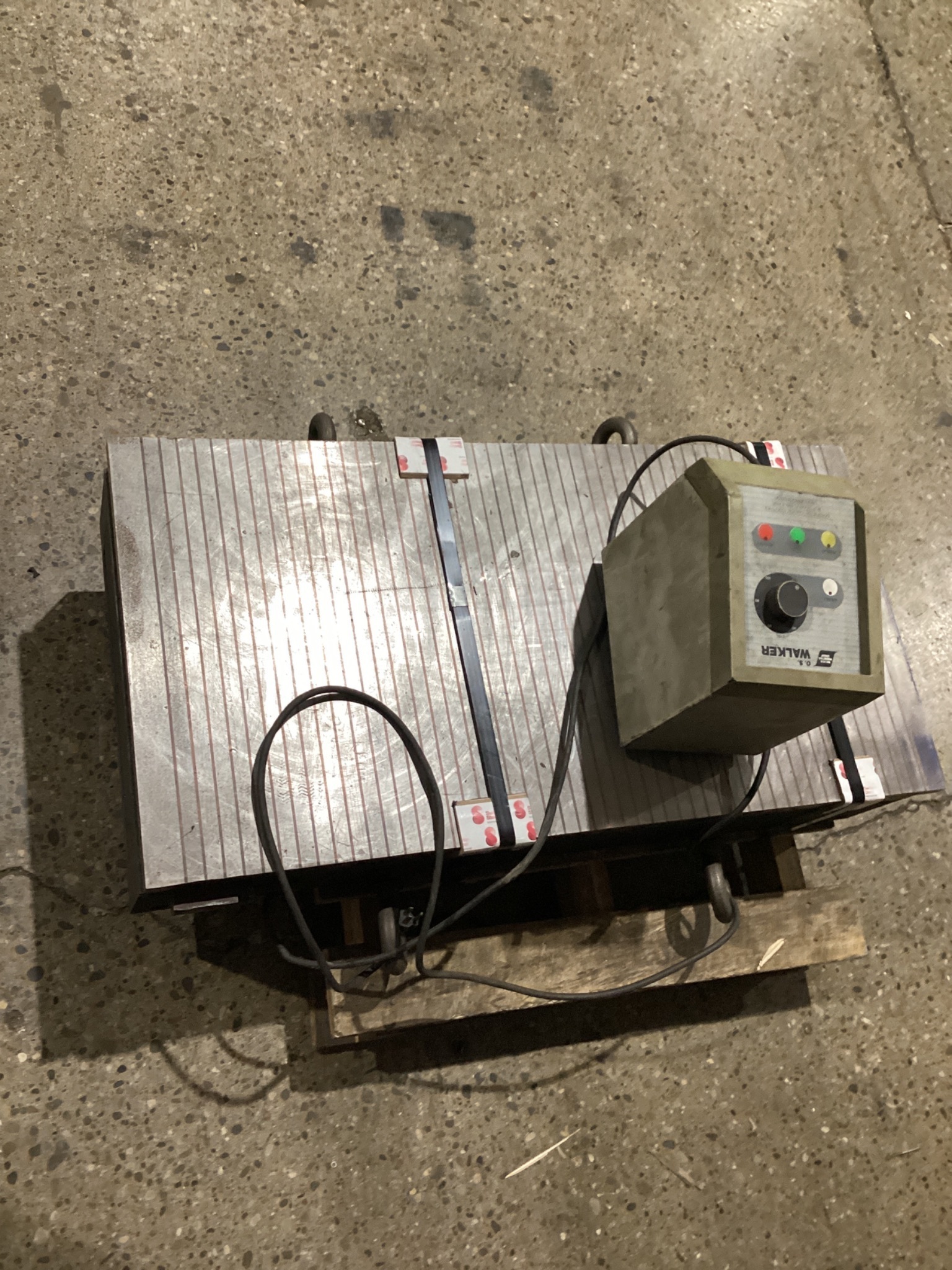 CHEVALIER ELC-50100C ELECTRO-MAGNETIC CHUCK 19.7X39.4IN SURFACE GRINDER USED 3