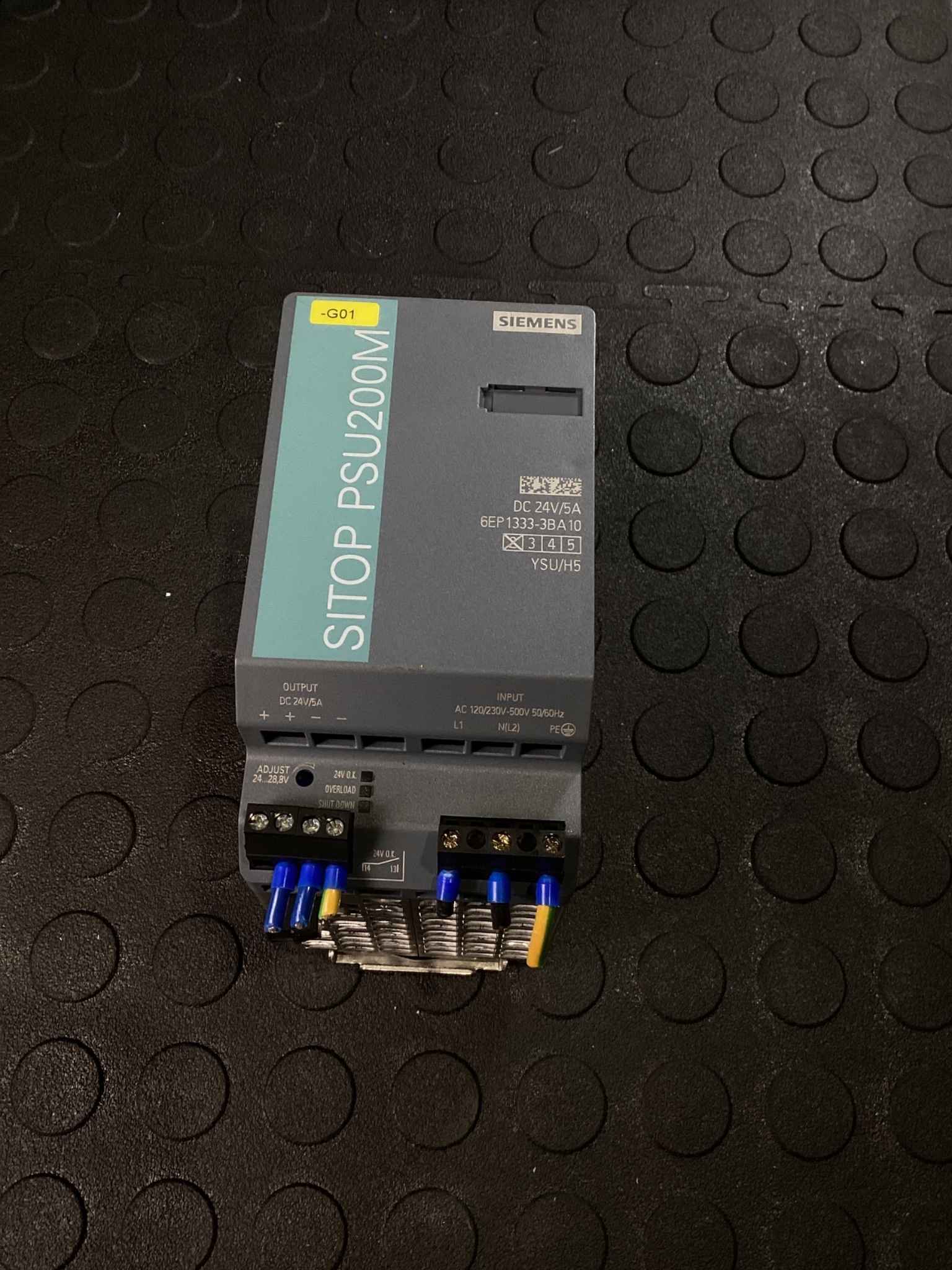 SIEMENS 6EP1333-3BA10 SITOP PSU200M 24V 5A Power Supply USED 0